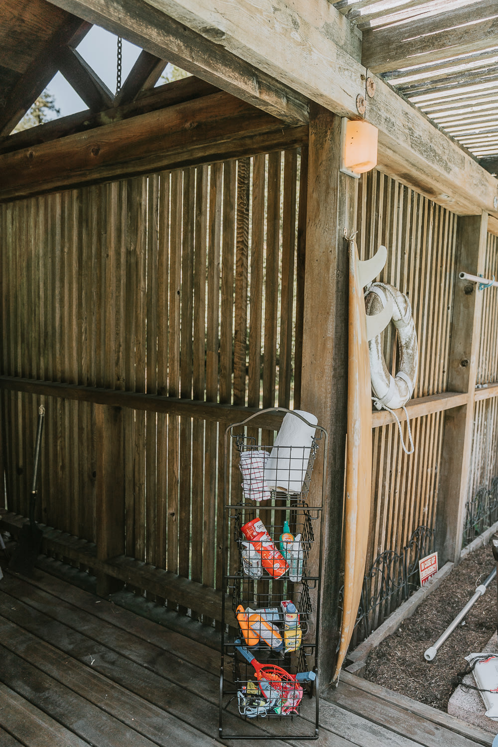 Pool has extra sunscreen, bug spray and paper towels!