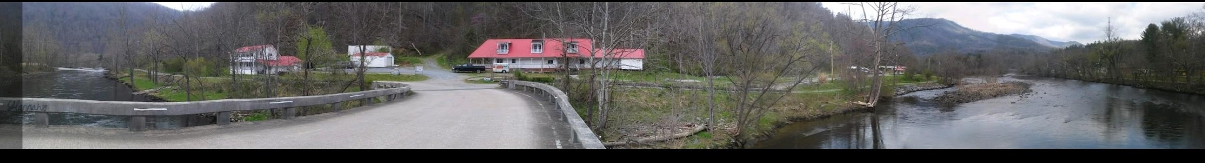 A picture of the property with our mountain in the background.  