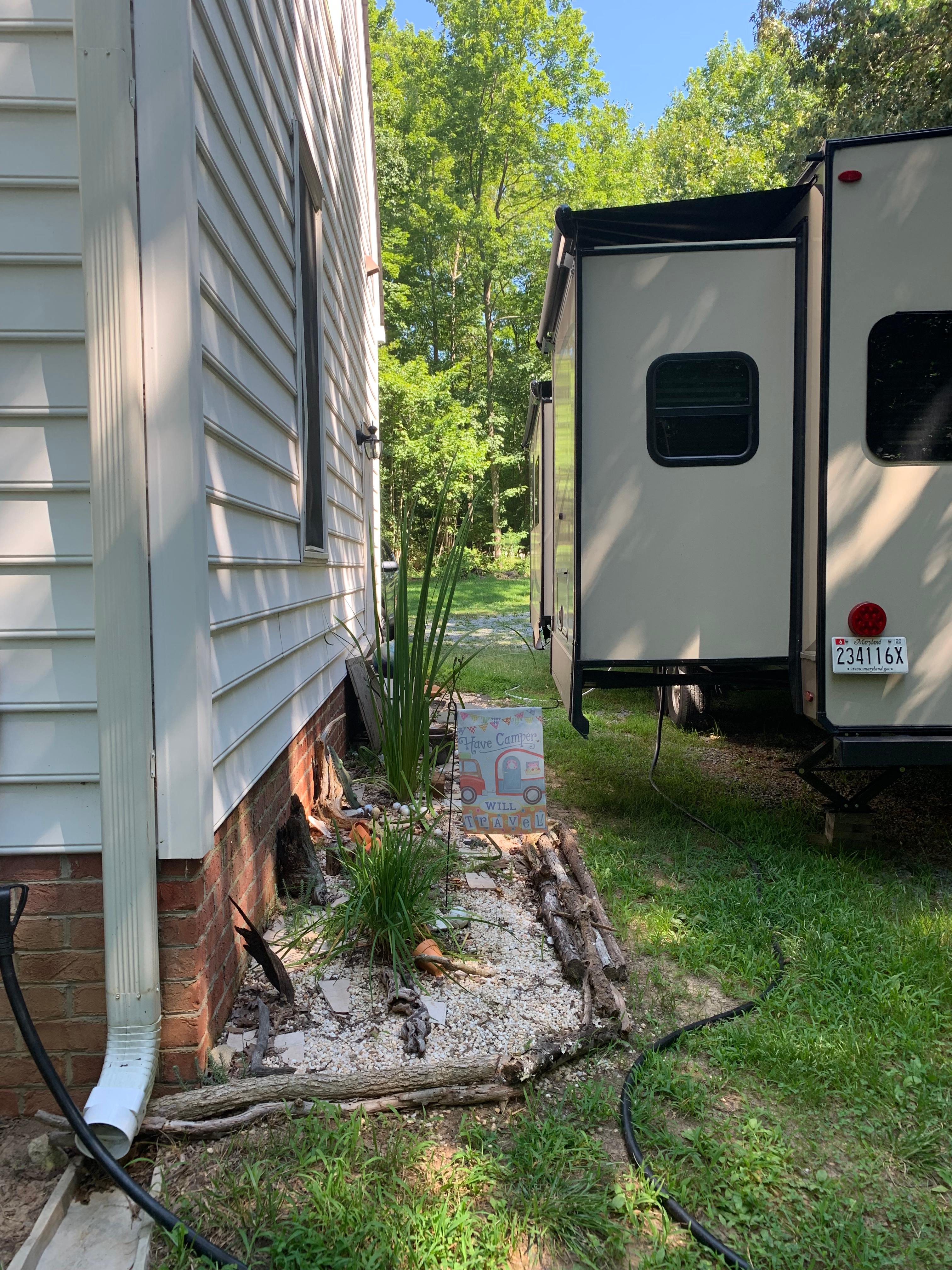 Room for the slide out and the awning.
