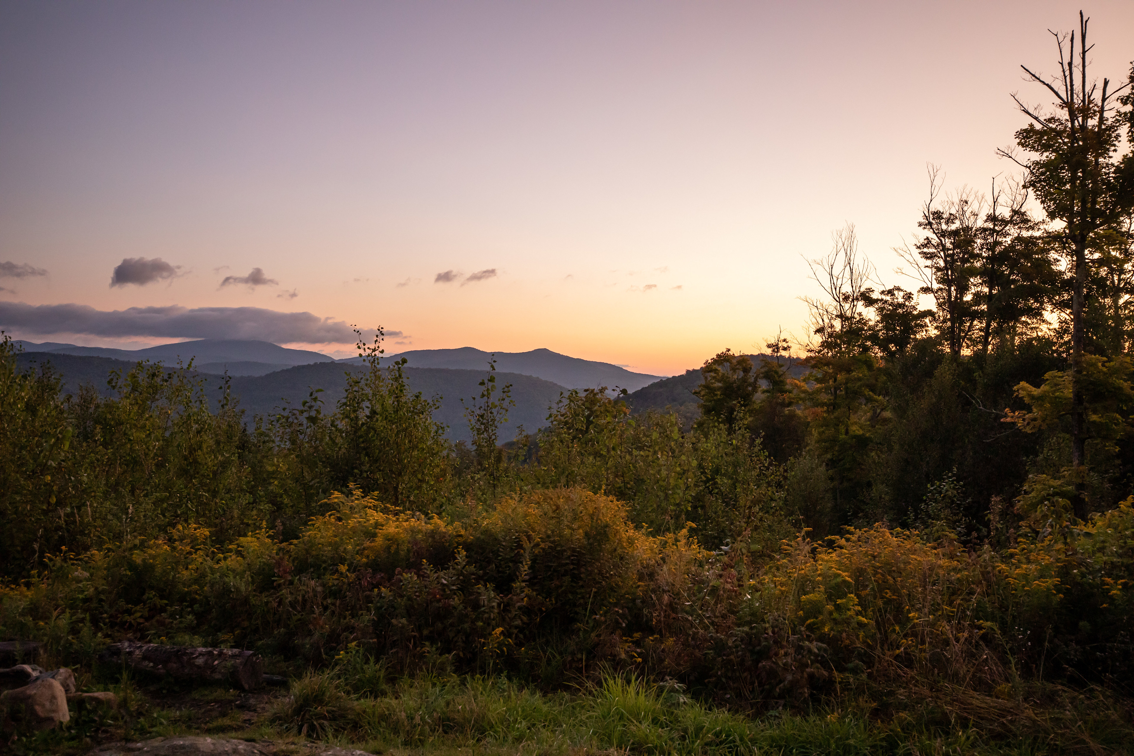 Sunrise from the cabin