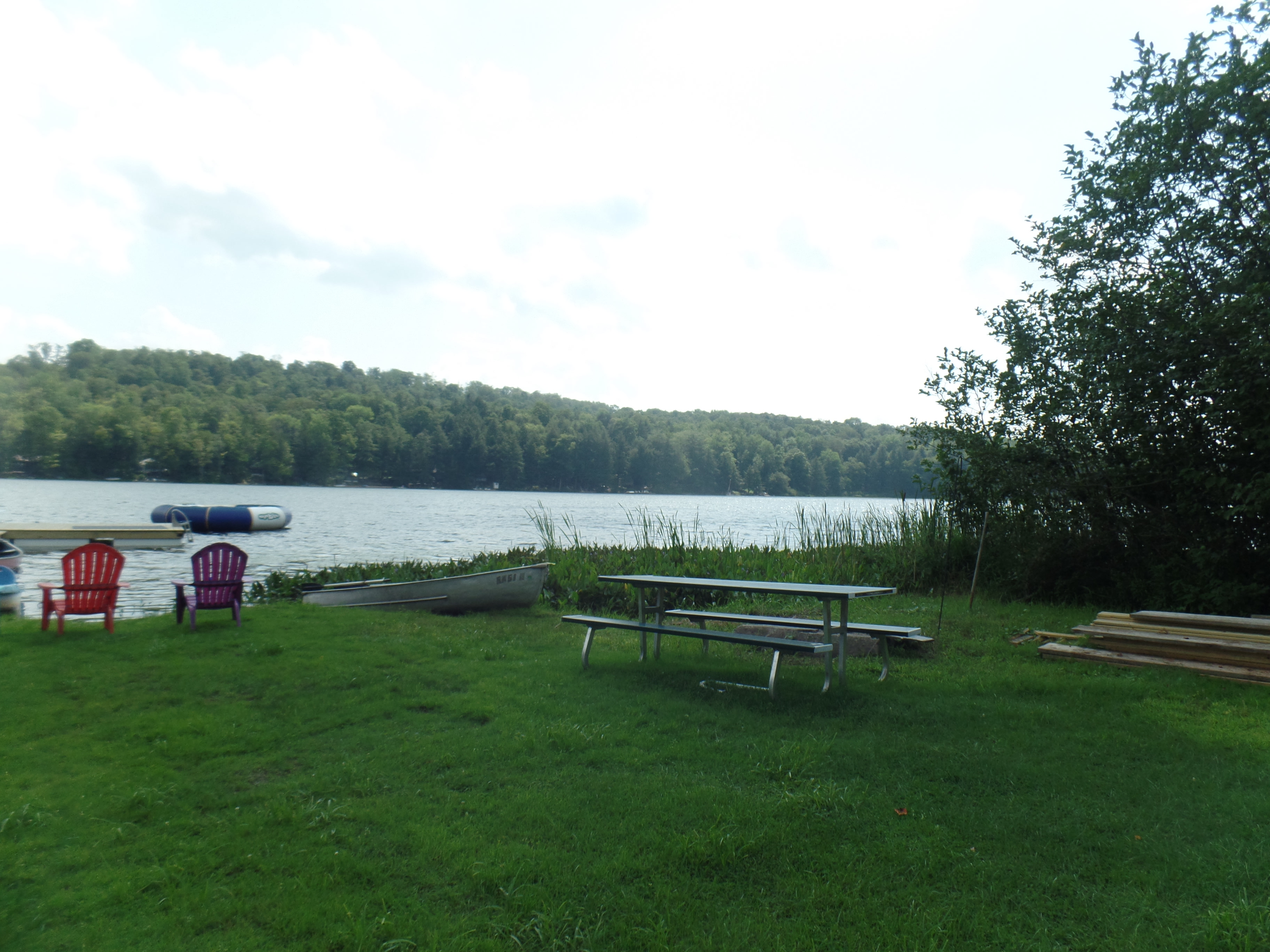 View of lake from our shoreline.