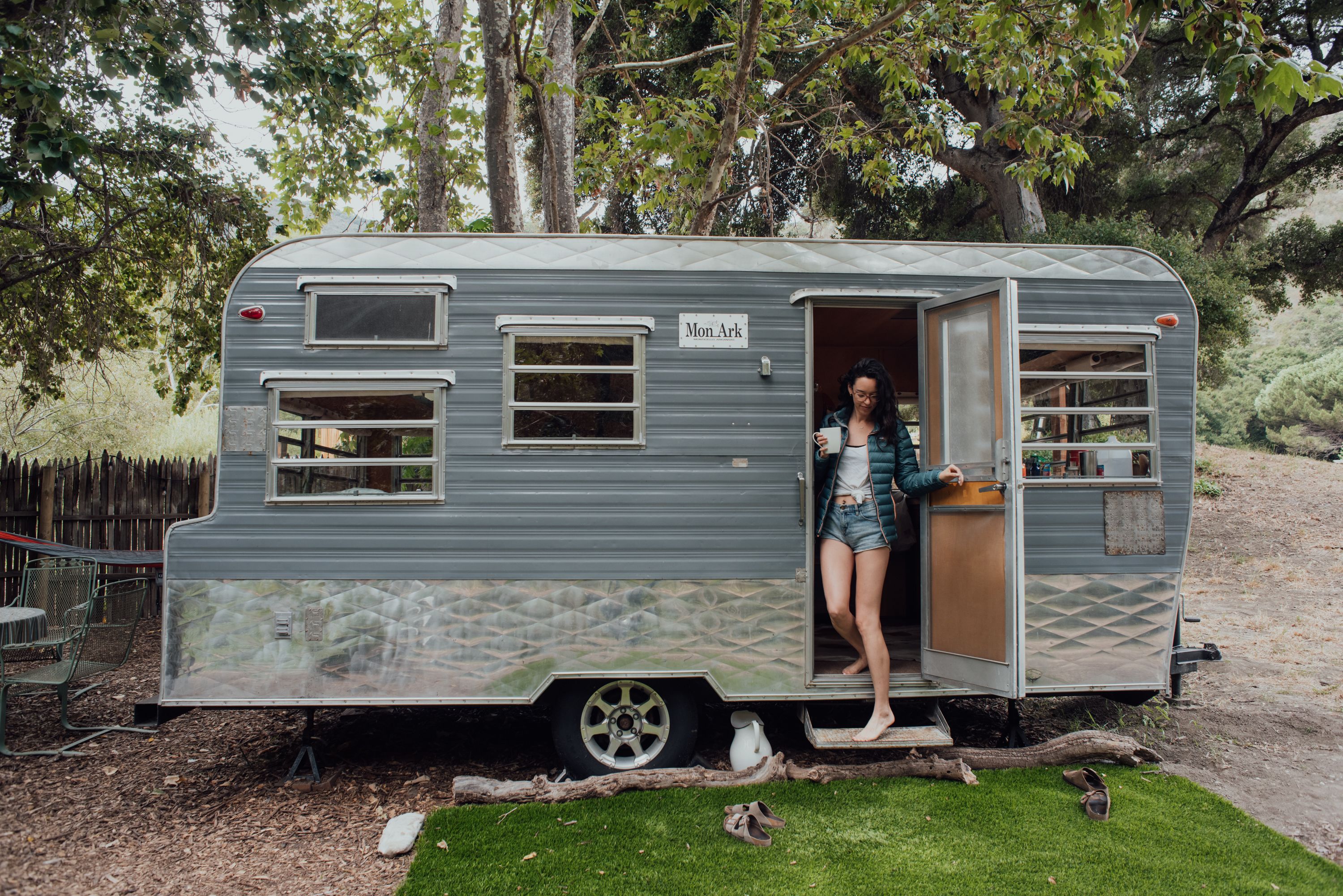 Stepping out into a new day.