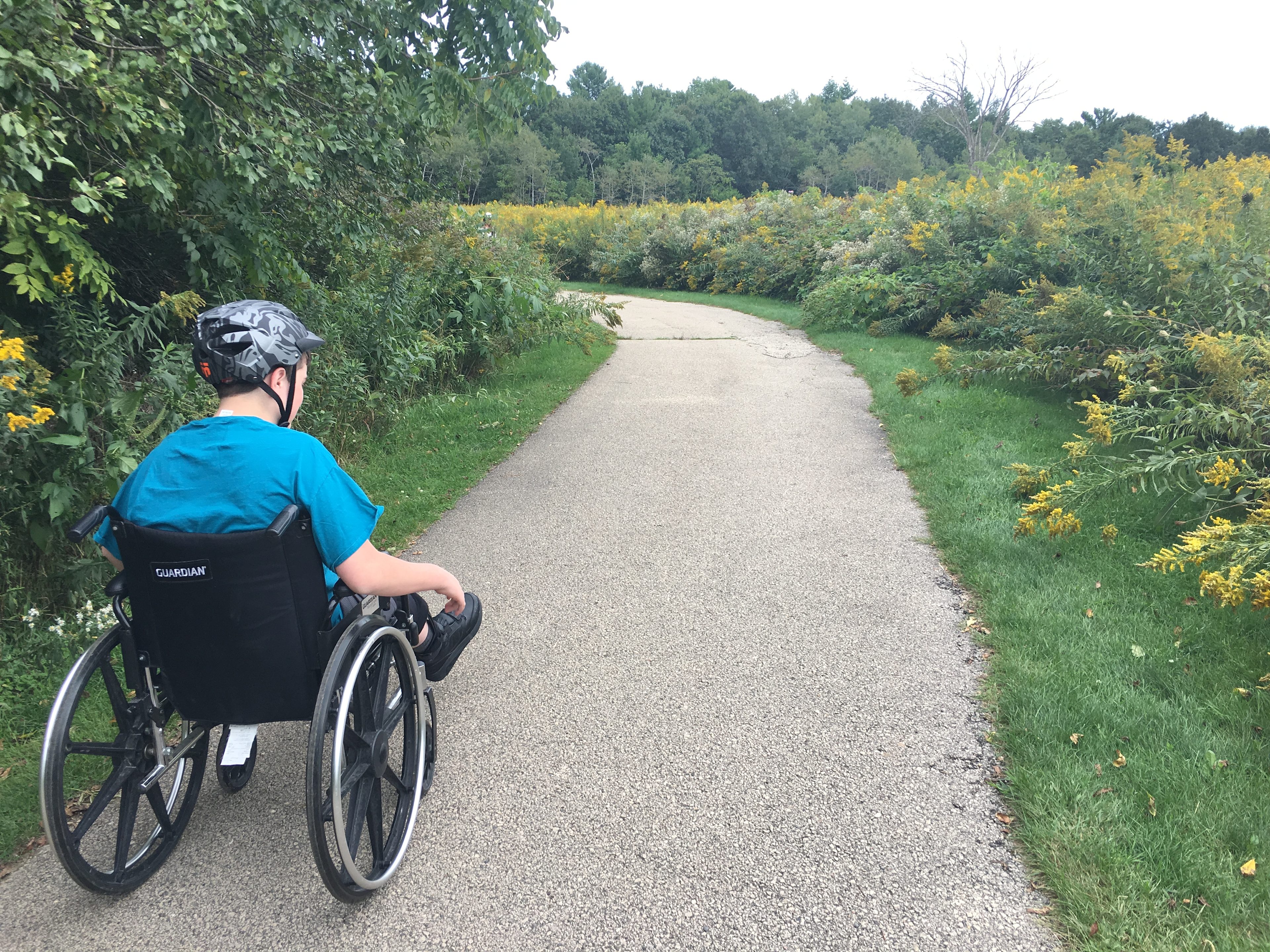 There's a paved path to Stephens Falls.