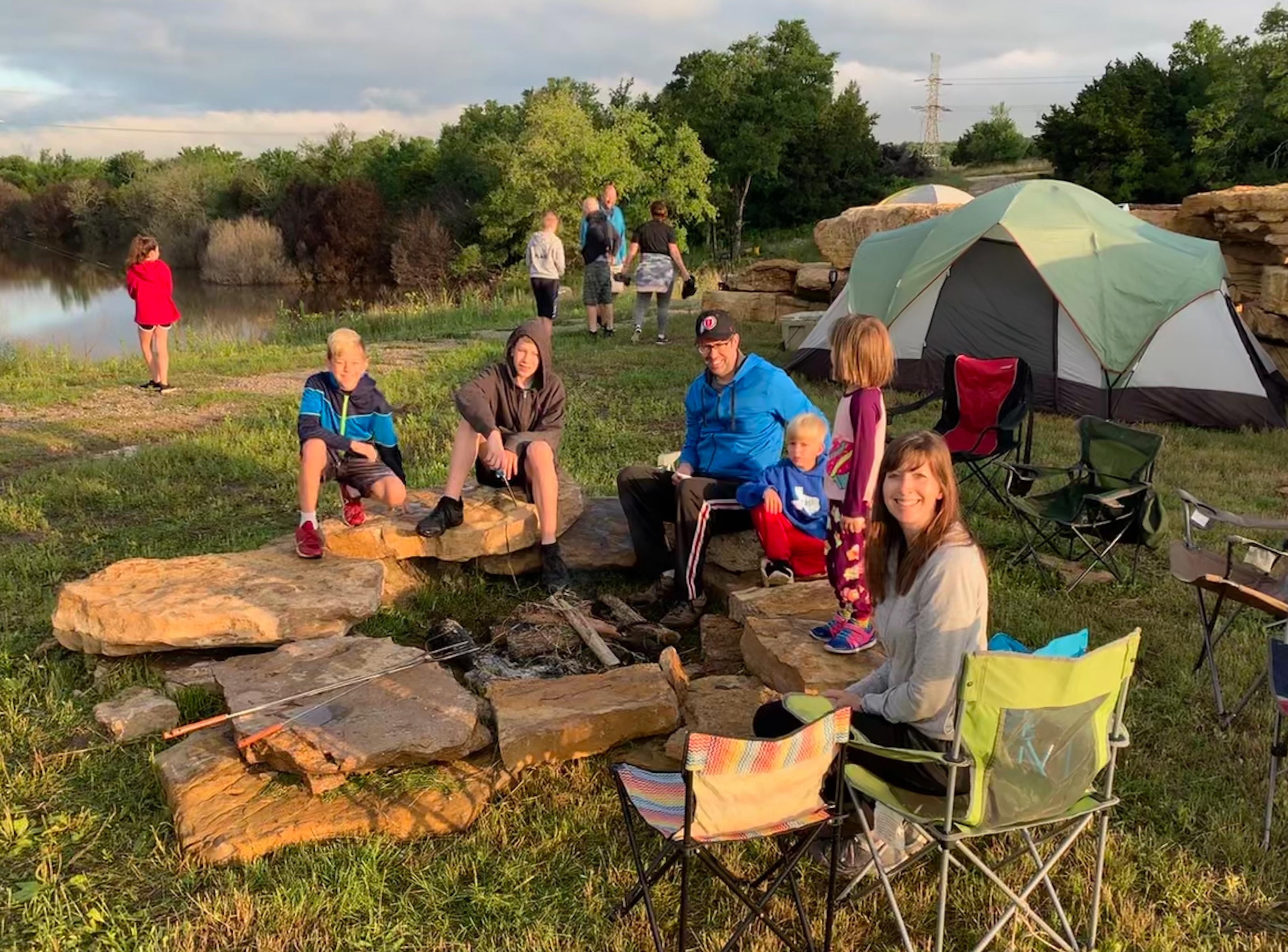 Lake Godstone™ Top of Dam Group Campgound will accommodate up to 25 guests in guest provided small RV's, tents and campers.