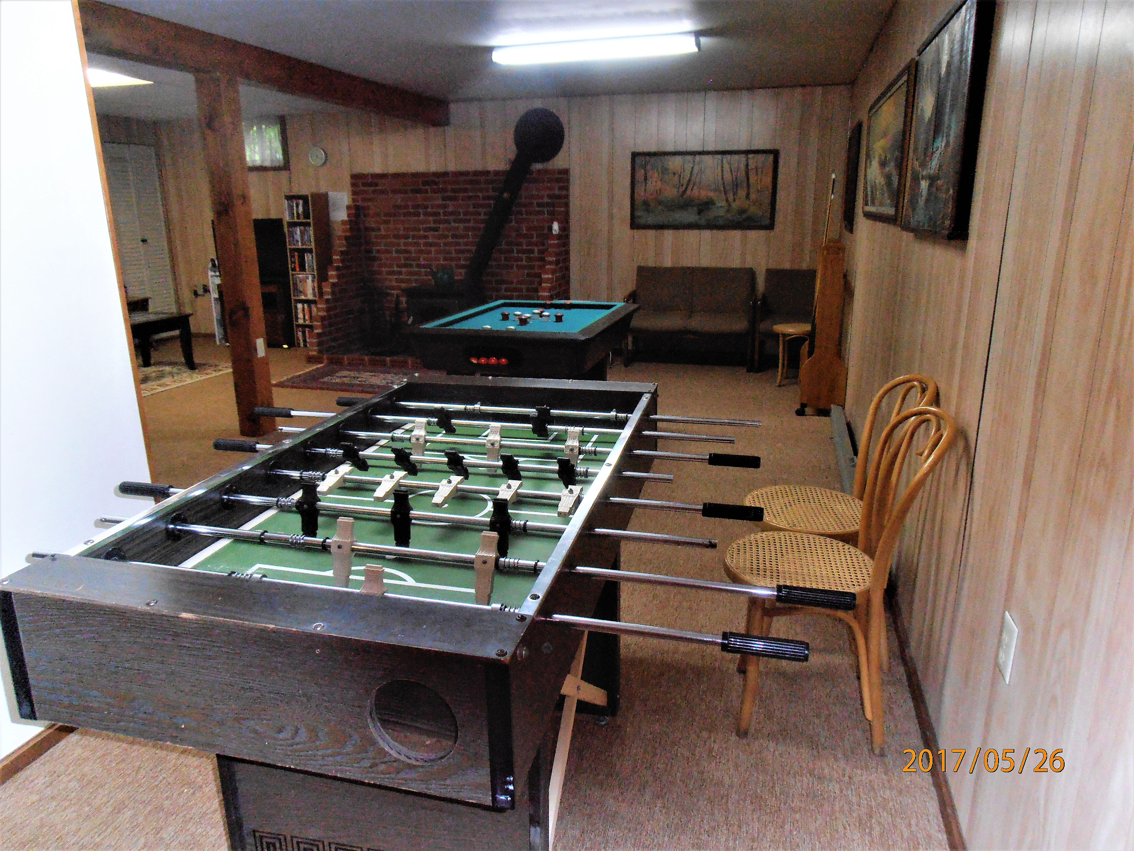Fooseball, Bumper Pool, Woodstove