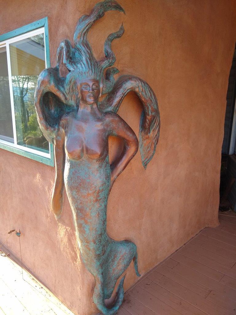 Aquathena Statue on Main house