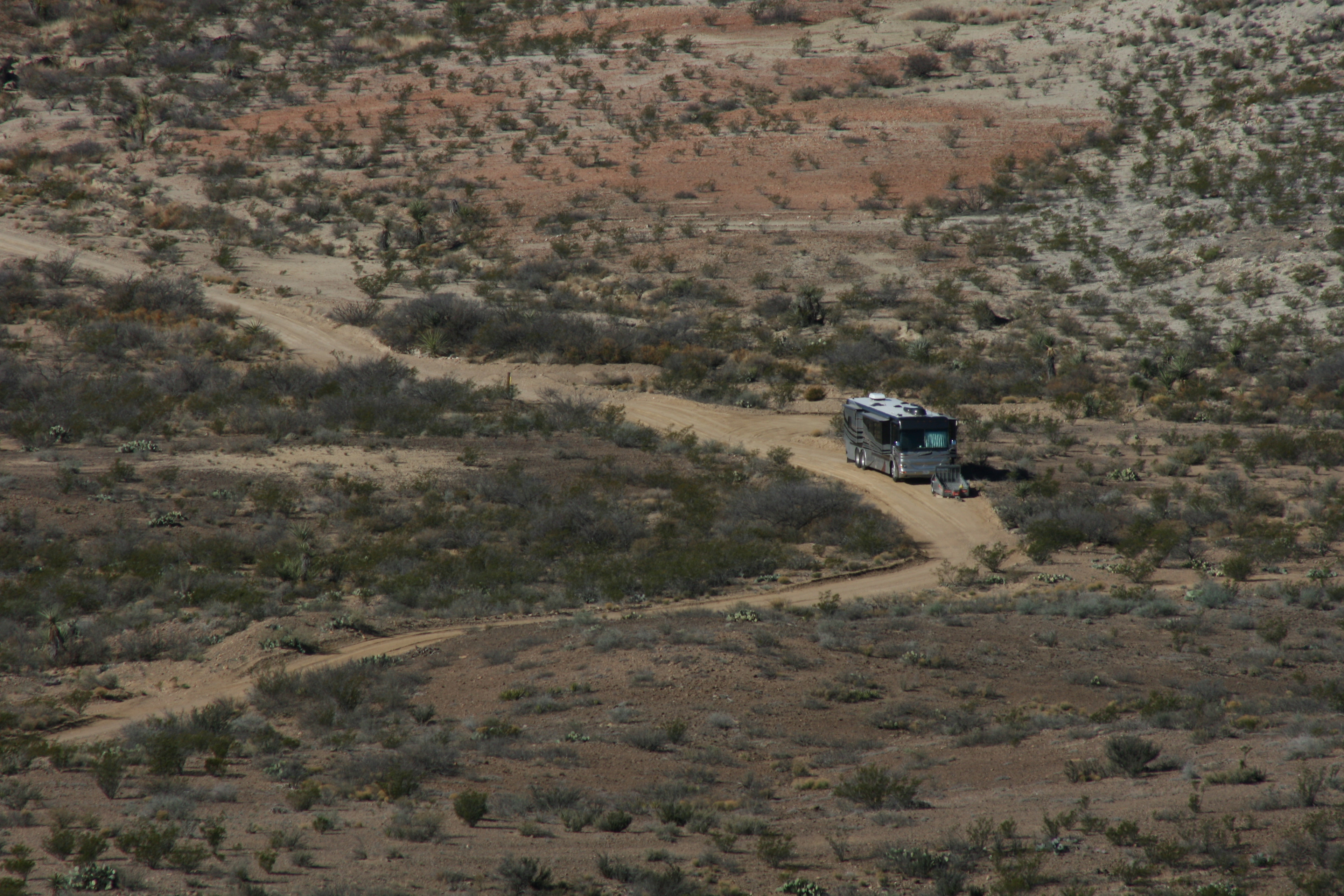 I've had people bitch about my road calling it a path. 99% of the roads in the Big Bend are like this. As you can see large and small vehicles can drive this road.