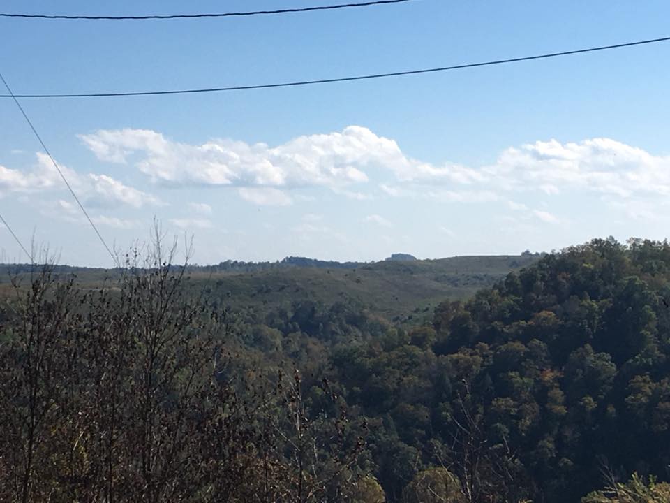 The view from on top of the mountain. 