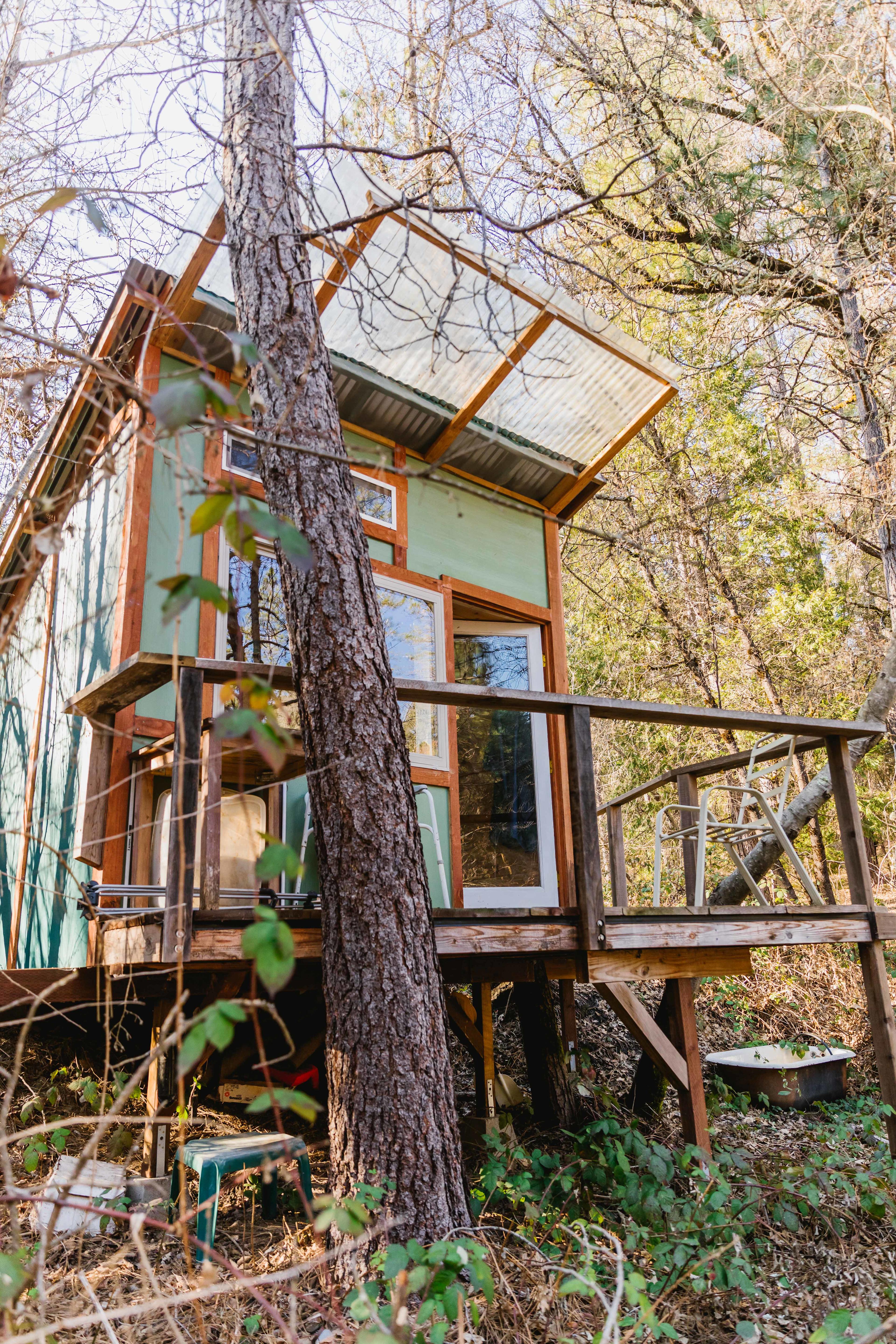 View from down by the pond 
