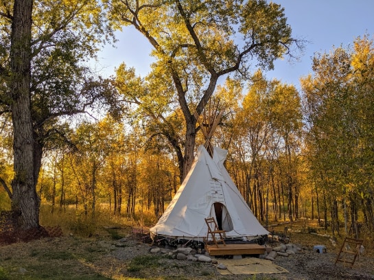 Tipi as seen from North Fork of the Gunnison.