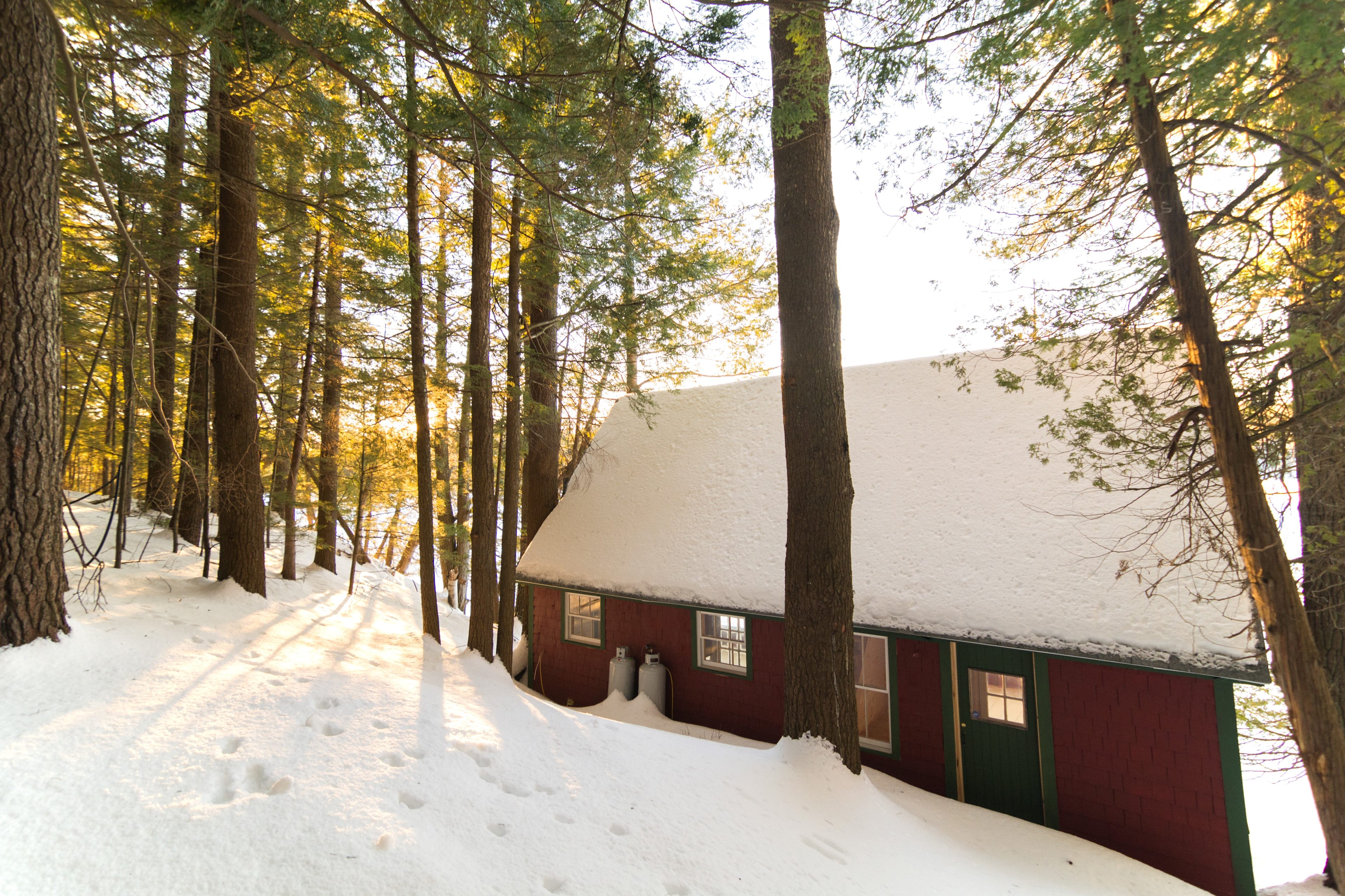 Cabin in winter