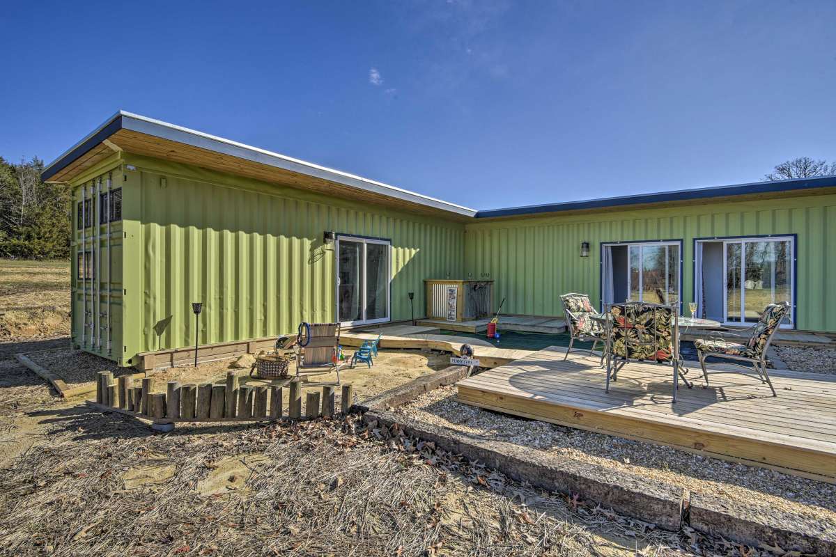 Each unit is a converted 8'x40' shipping container.  Rent 1 or all 3.