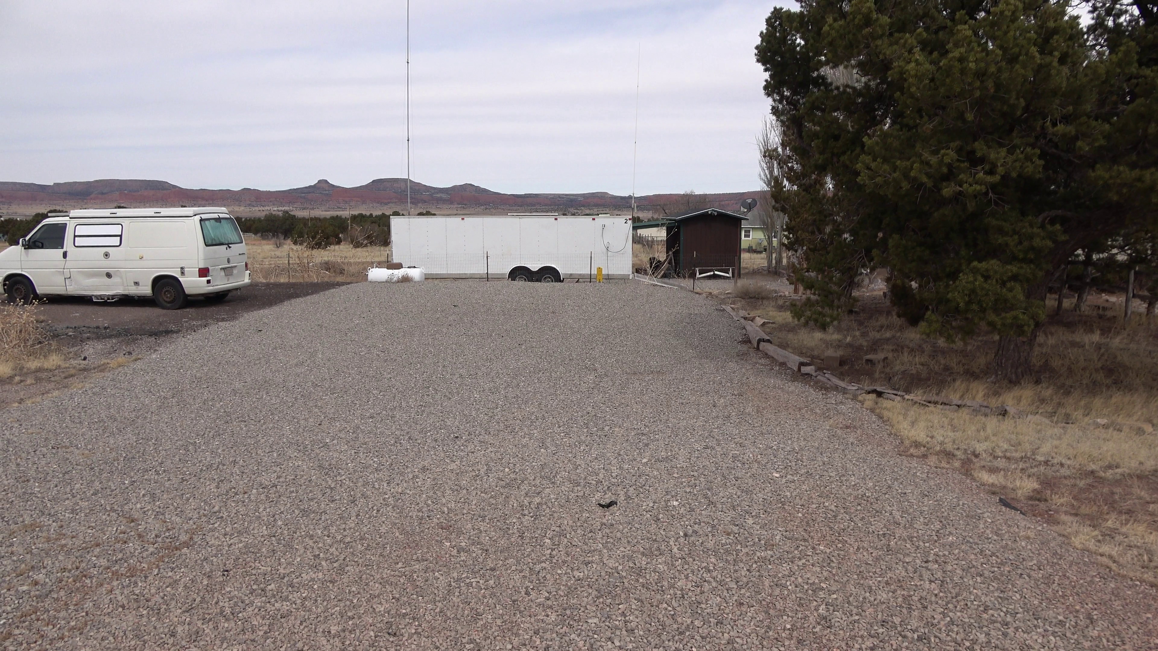 Large Parking Area With Power And RV Dump