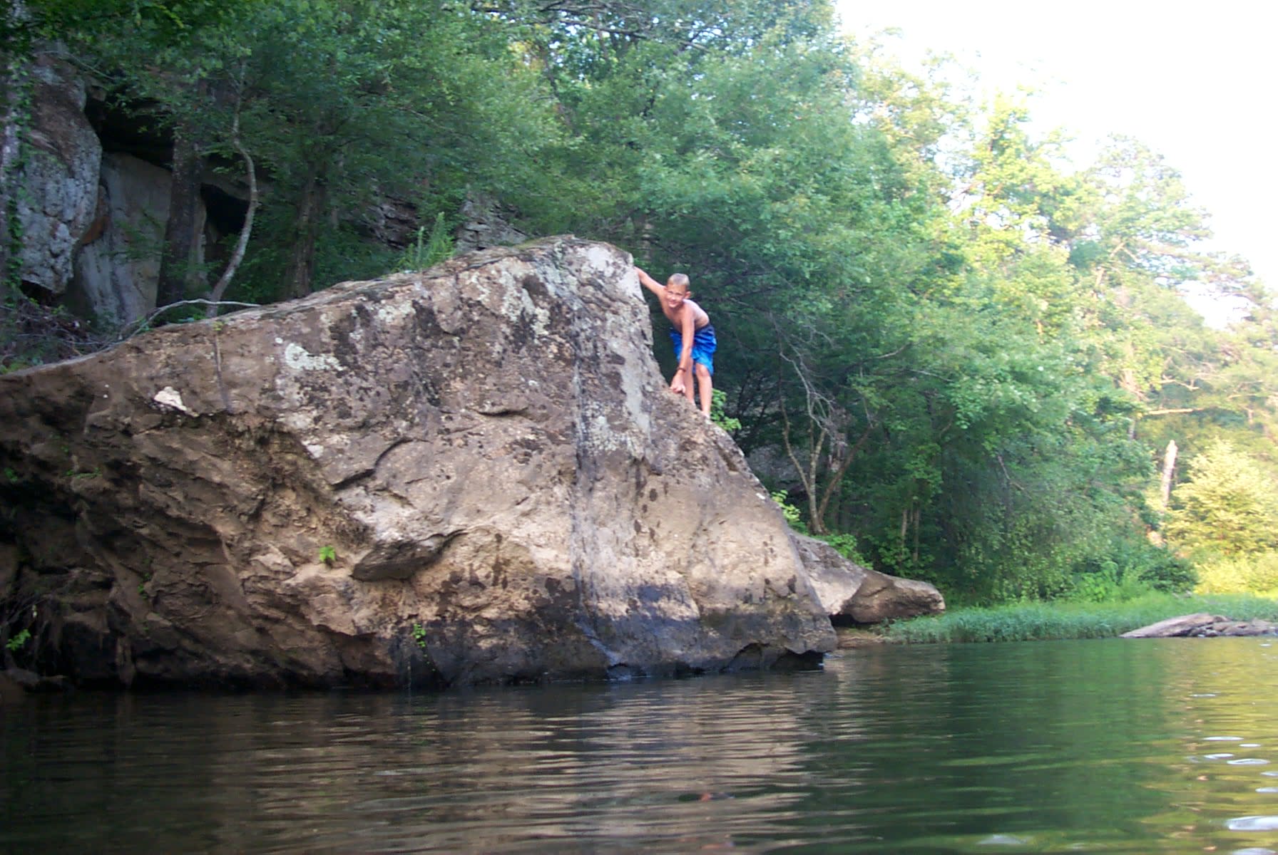  Psicobloc!  Nothing like a little psycho bouldering where if you lose your grip you plunge into deep water.  