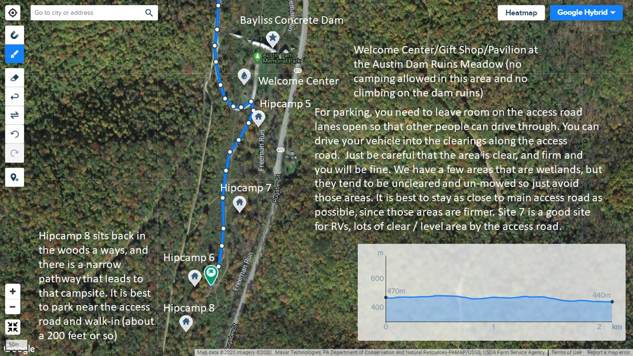 Austin Dam Park South Section (Haunted Hayride Road)