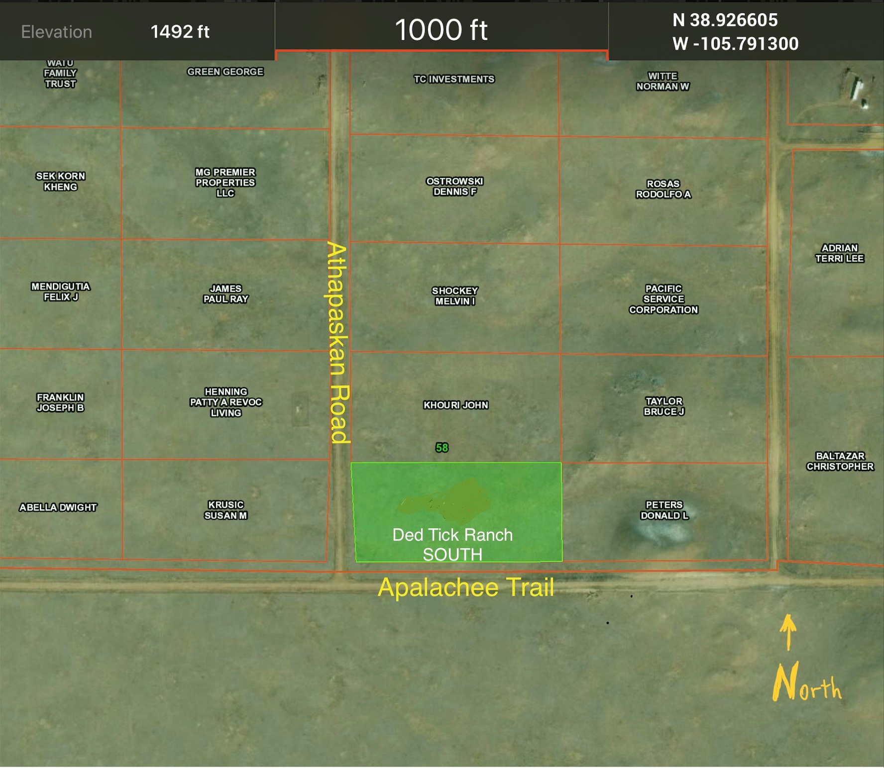 Map of the camping Zone..