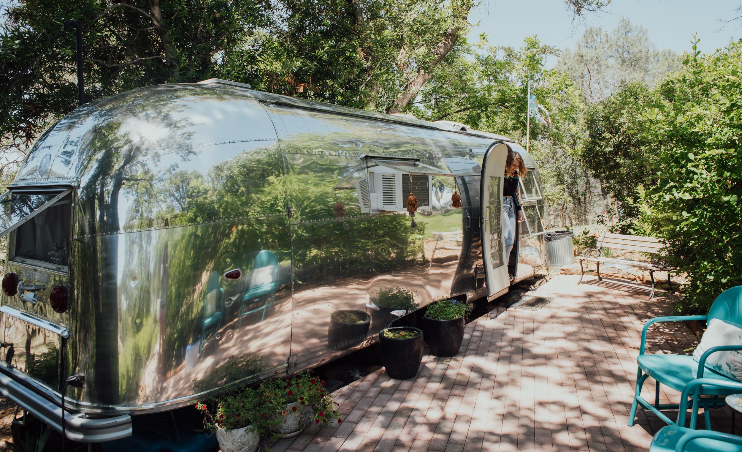 You've got your own patio to enjoy right out the front door too!