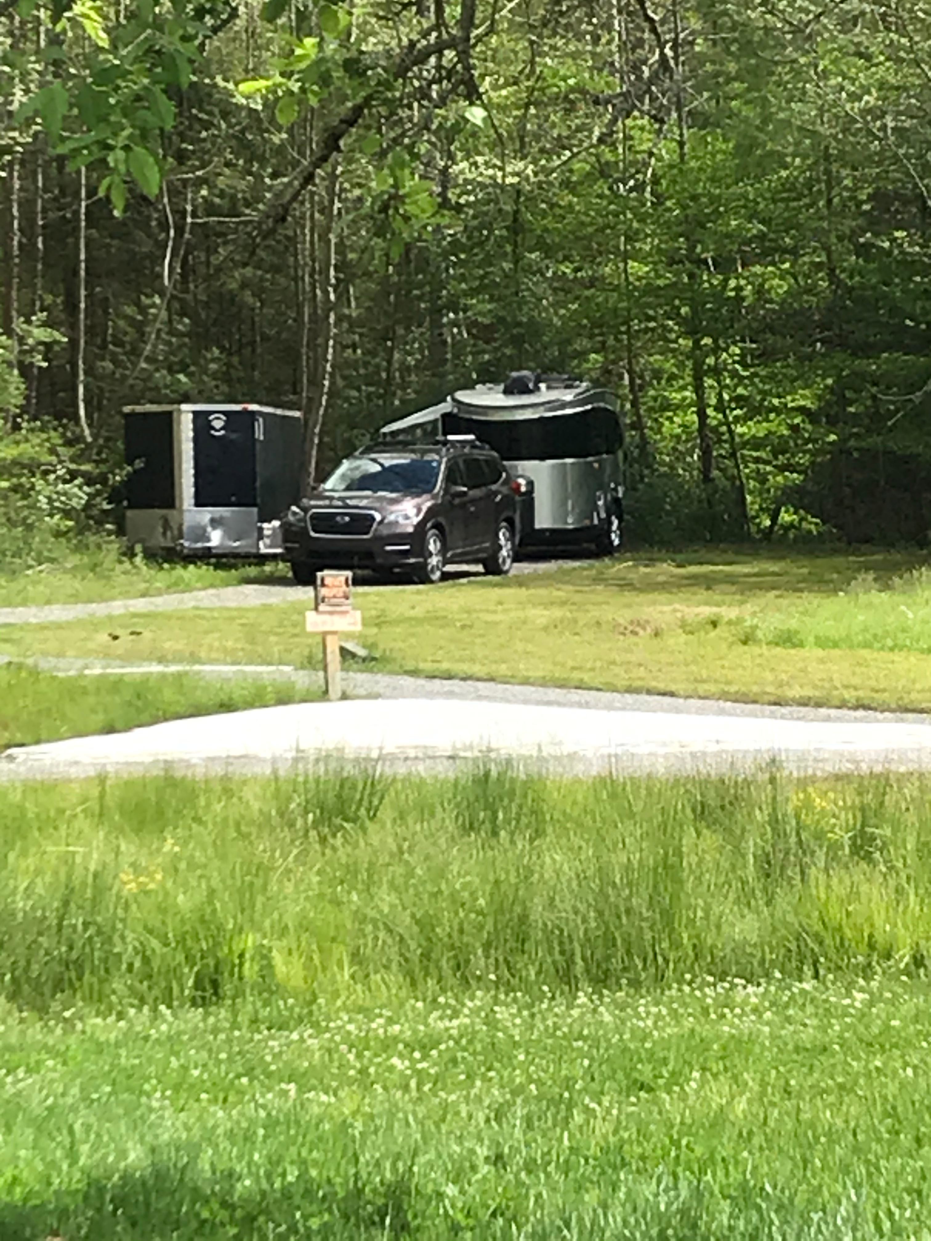 The new Laurel Creek Trail just past the campground Property boundary