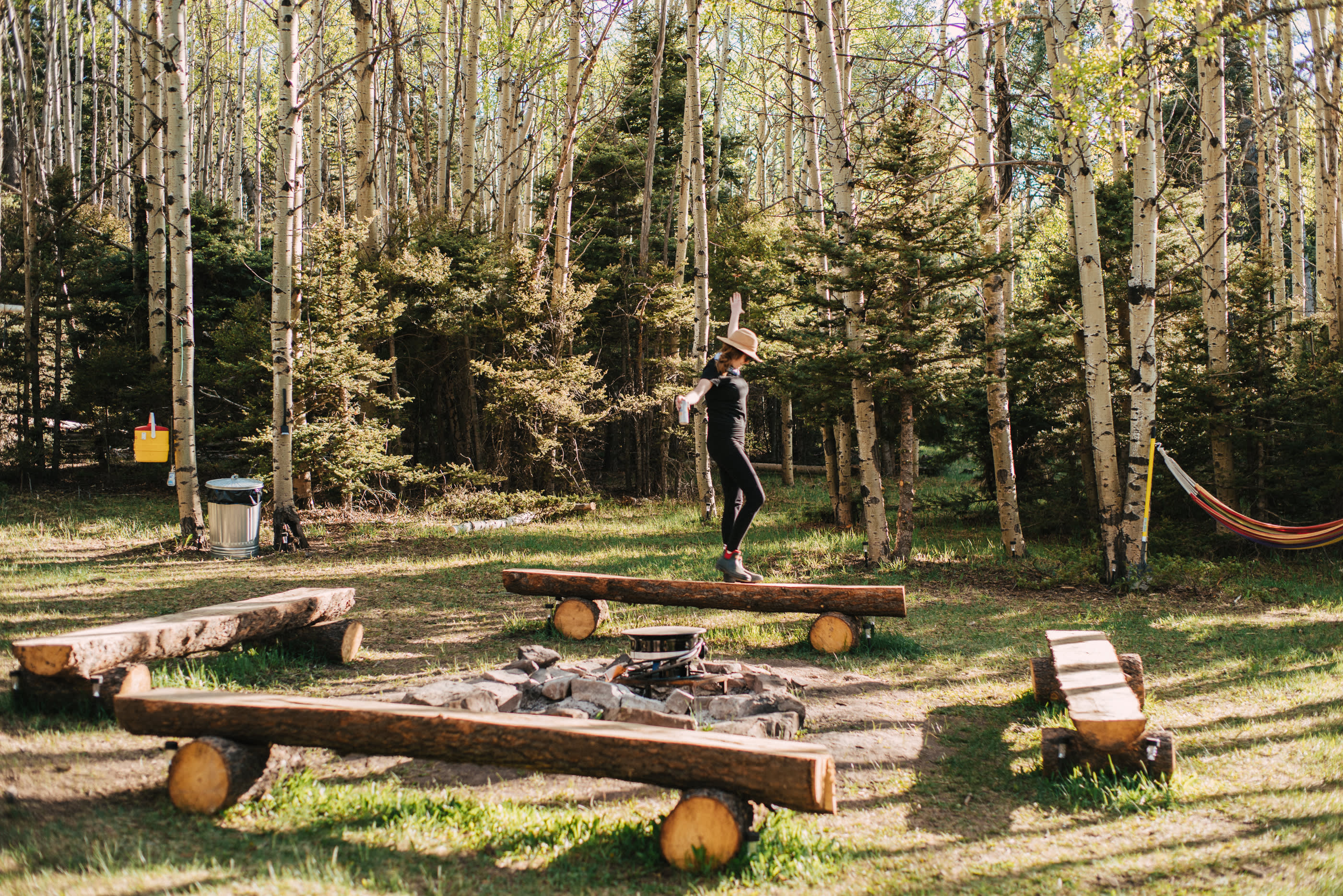 Firepits at every site.