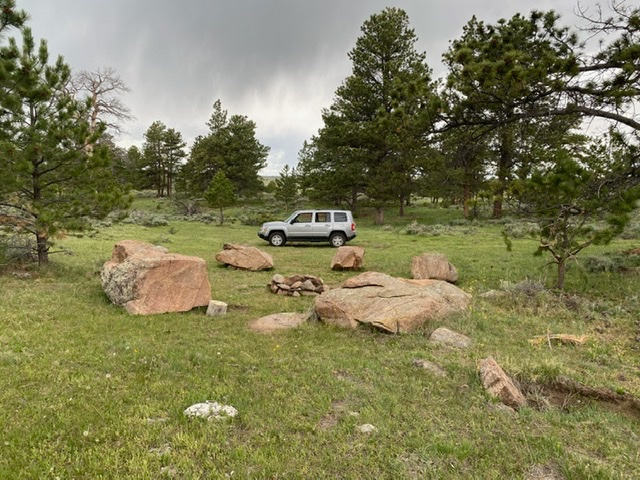 Instead of tables we have rocks.  