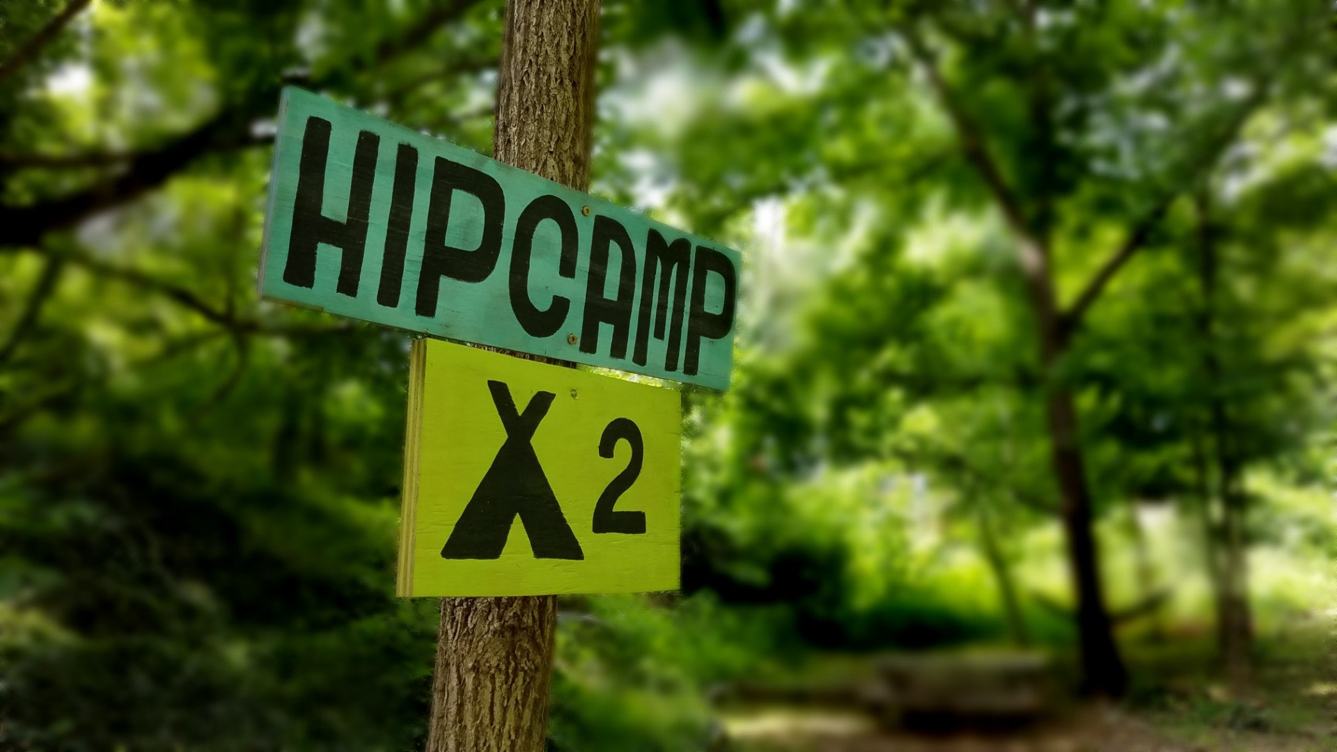 Look for this sign to find your site! We've got more sites listed on other platforms, so be sure you're setting up in the right spot.