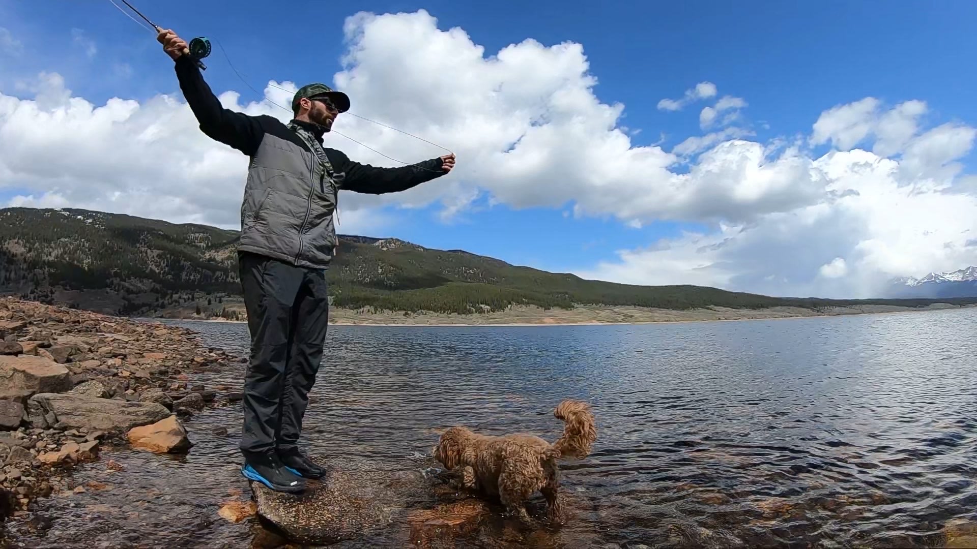 Fly fishing the nearby Taylor Park Reservoir, just 20 minutes from the campground. 