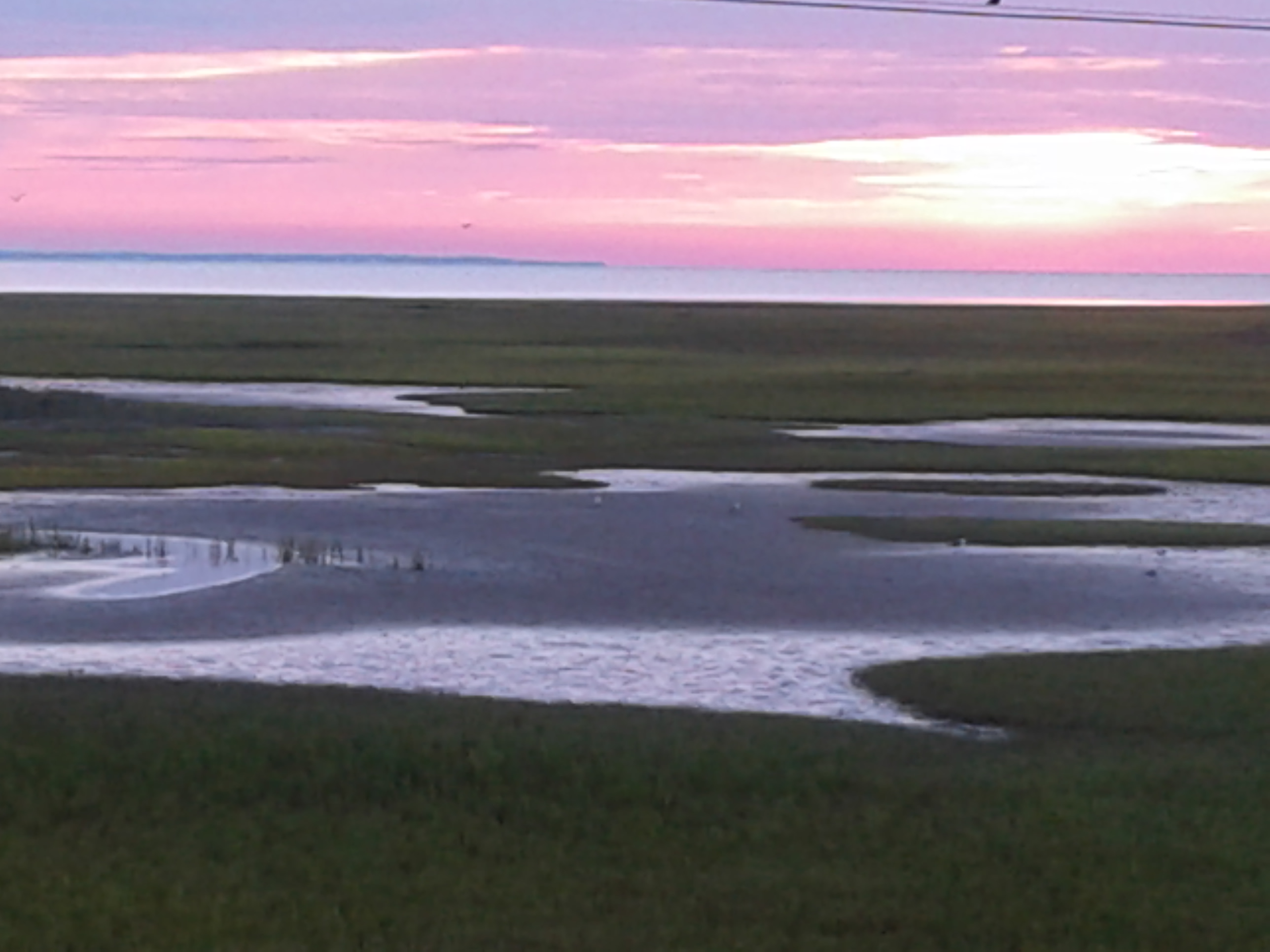 Sunrise from Harbor River Bridge, 5 minutes from campsite. 