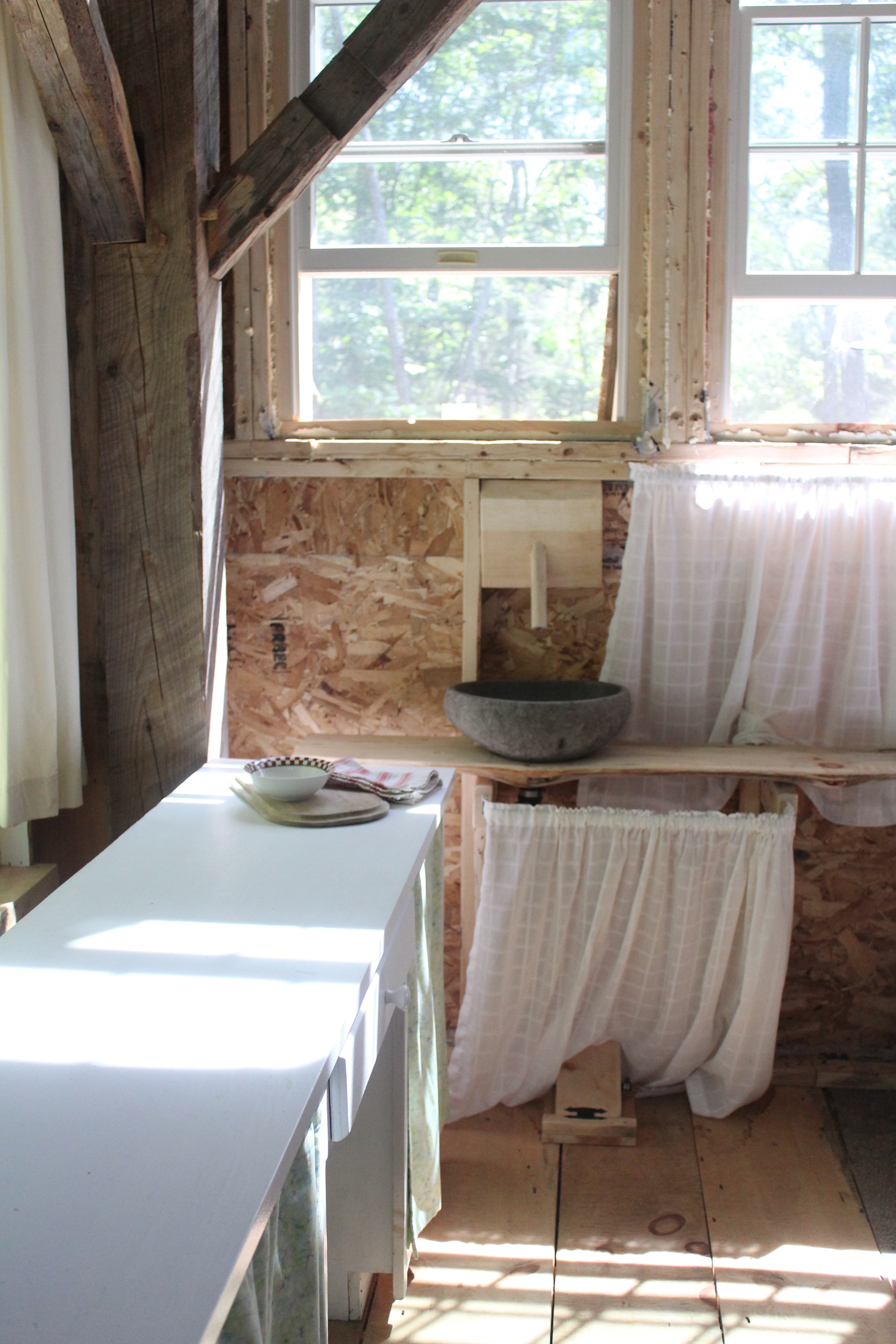 kitchen prep area with granite basin sink