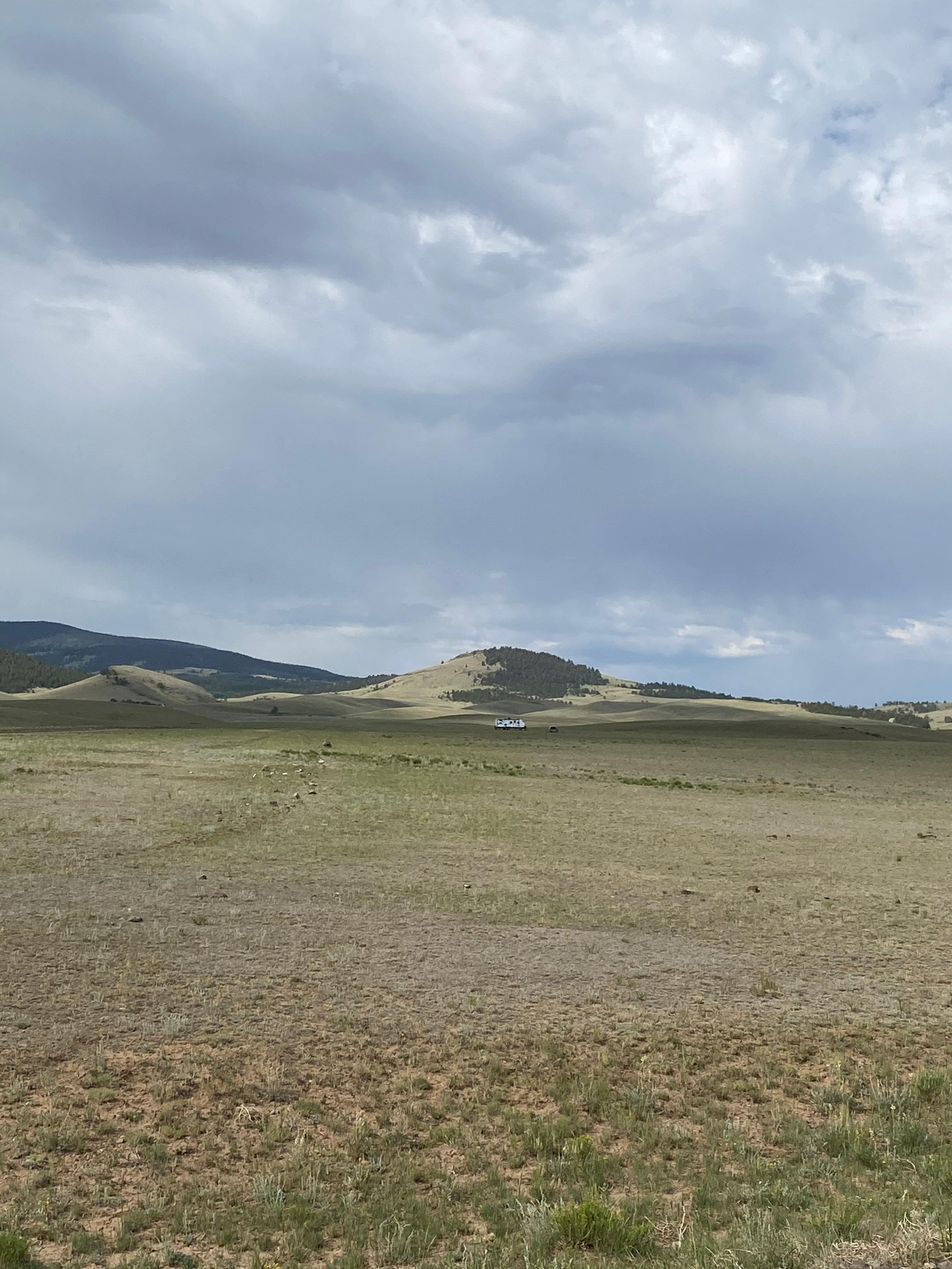 View of our camper on the property 