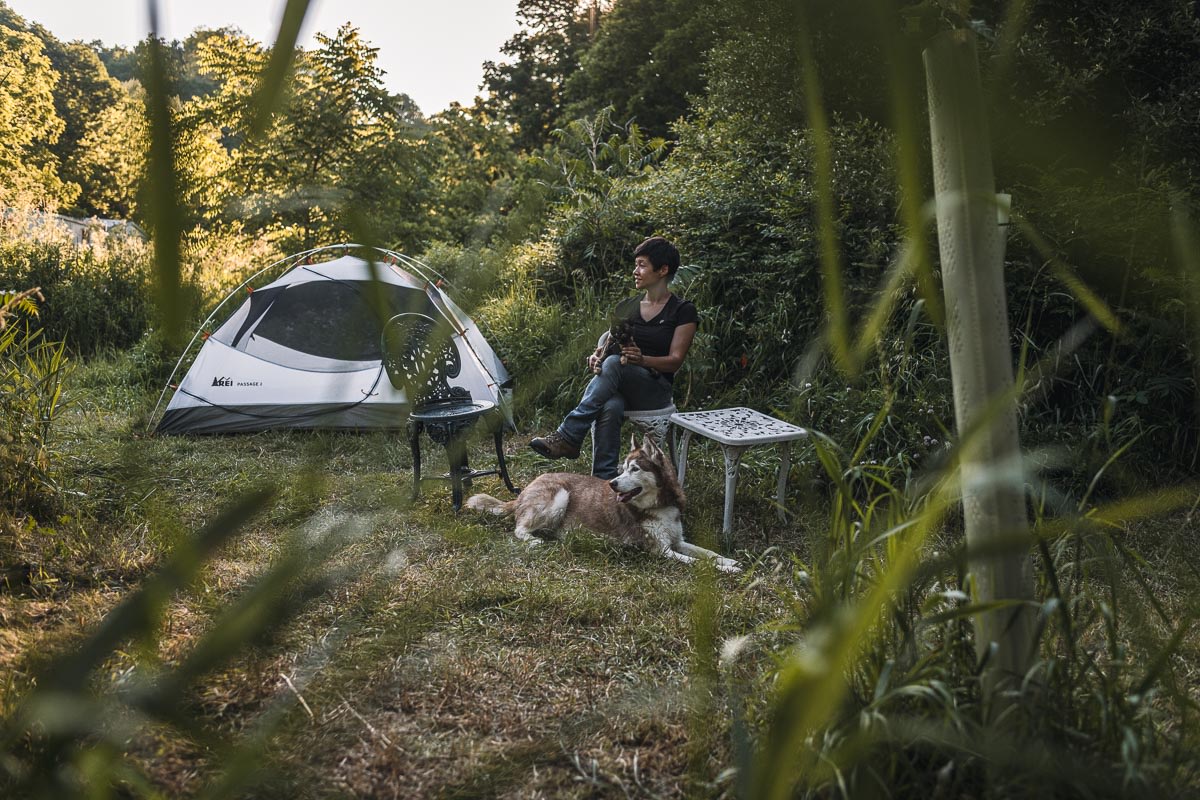 There is a beautiful tucked away spot by the crick perfect for camping