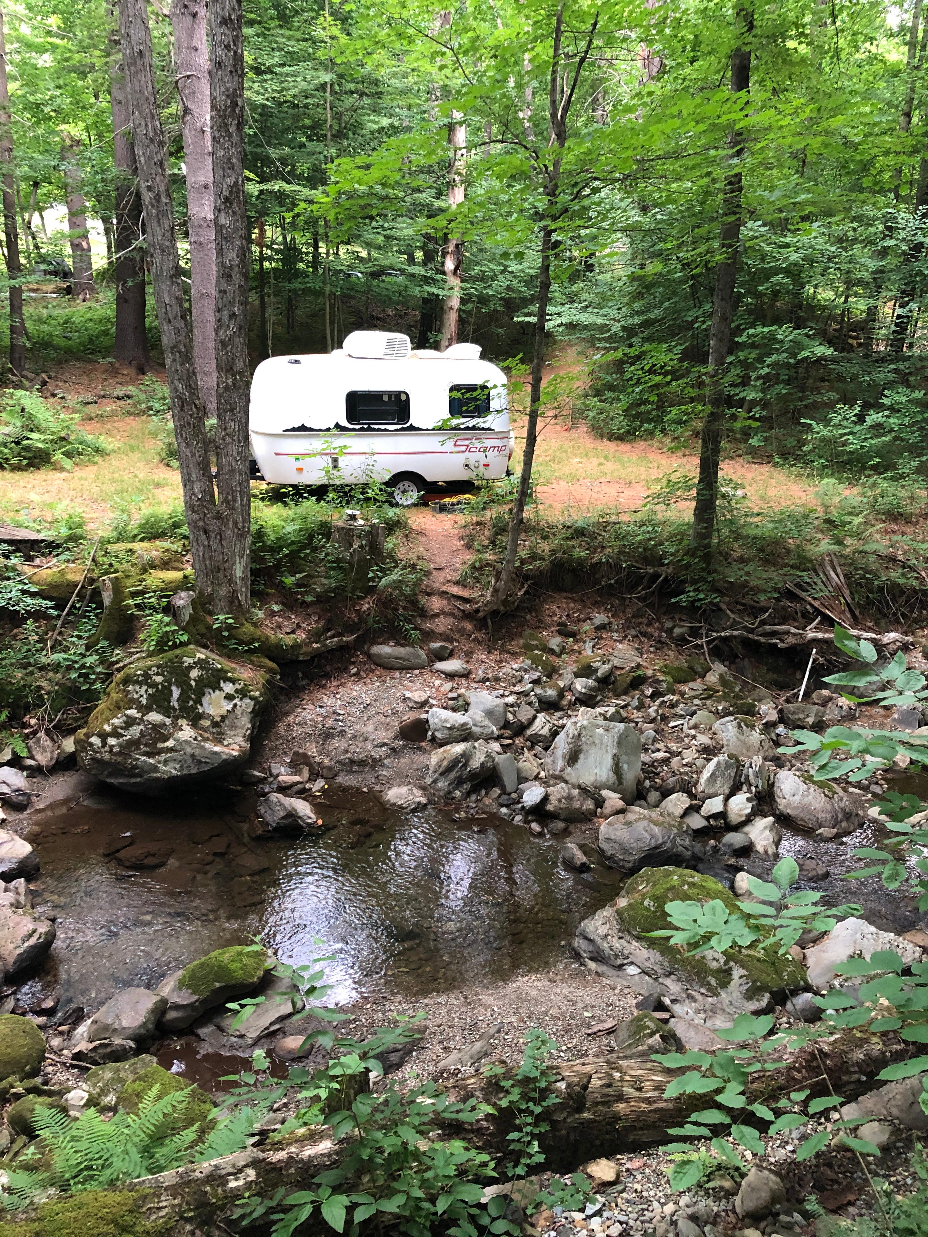 View of site from Texas Hill Brook