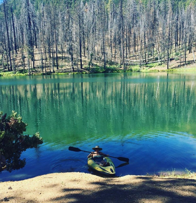 Across from the Beach area. 