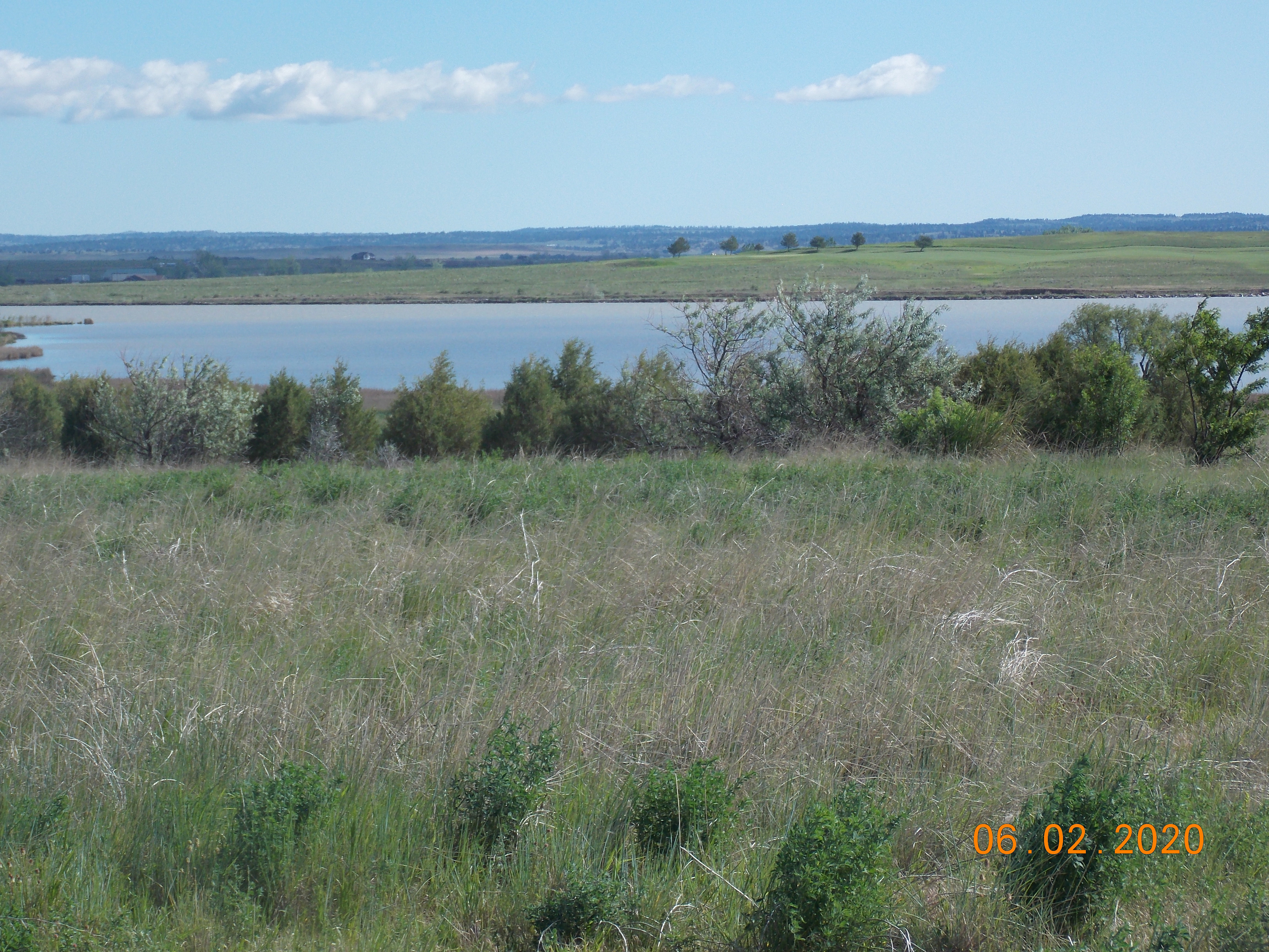 Trees, Lake view, Rock buttes!