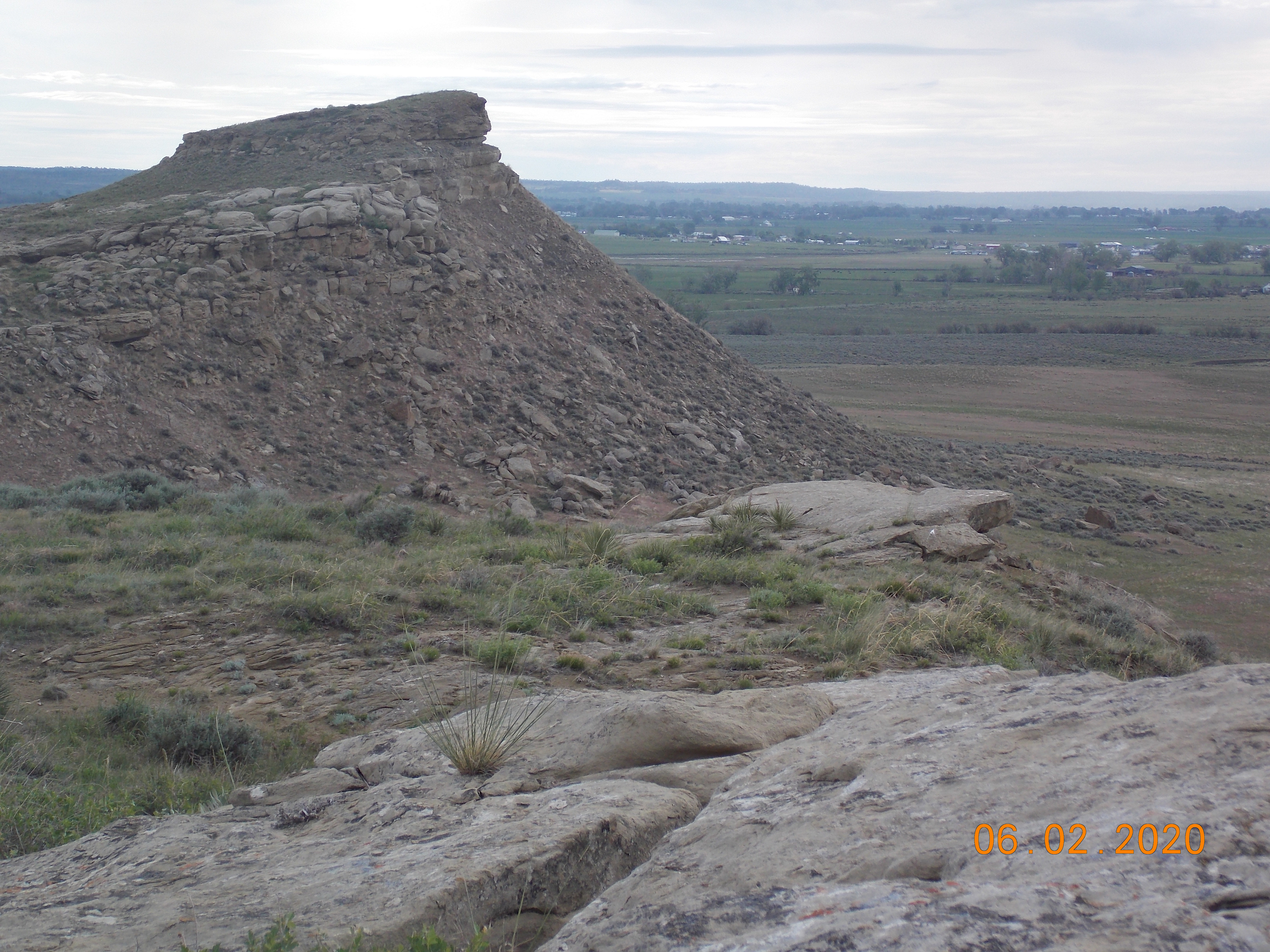 Trees, Lake view, Rock buttes!