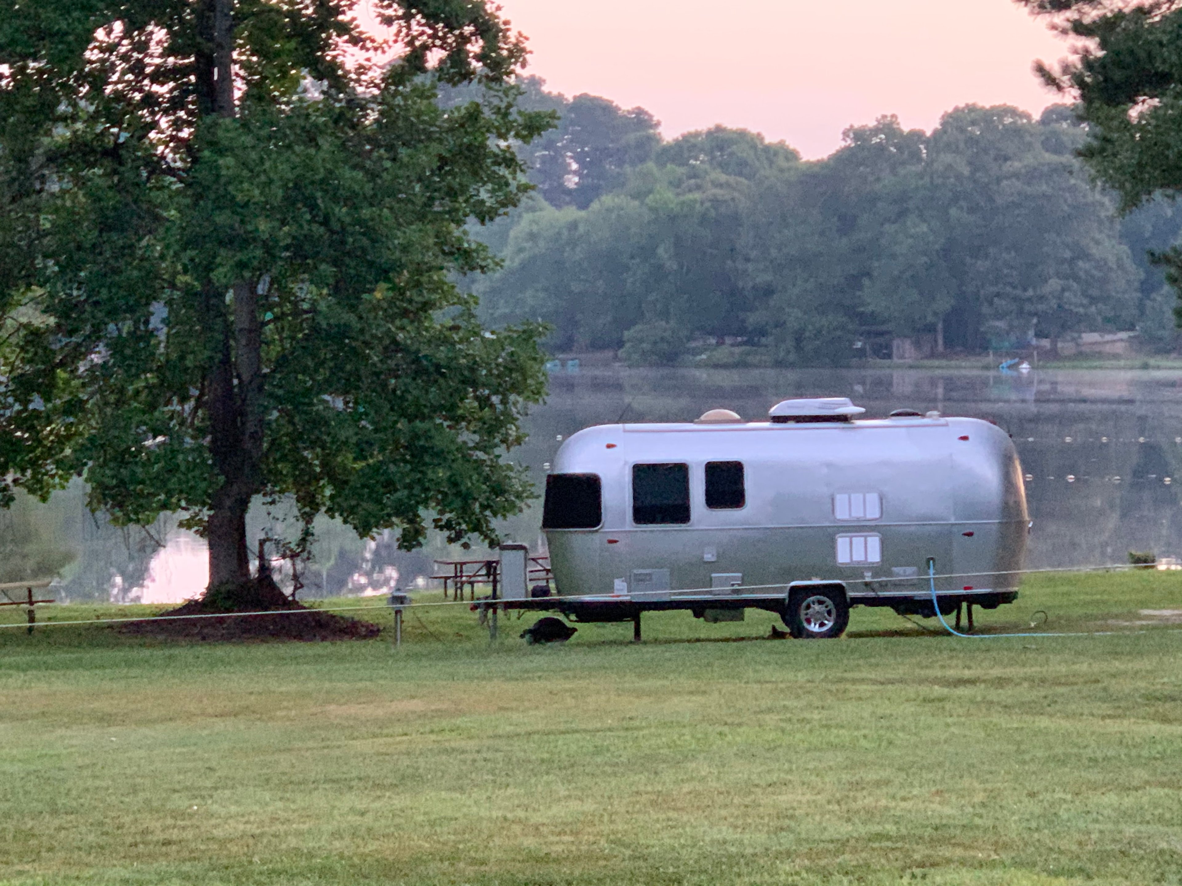 Site right on water.  