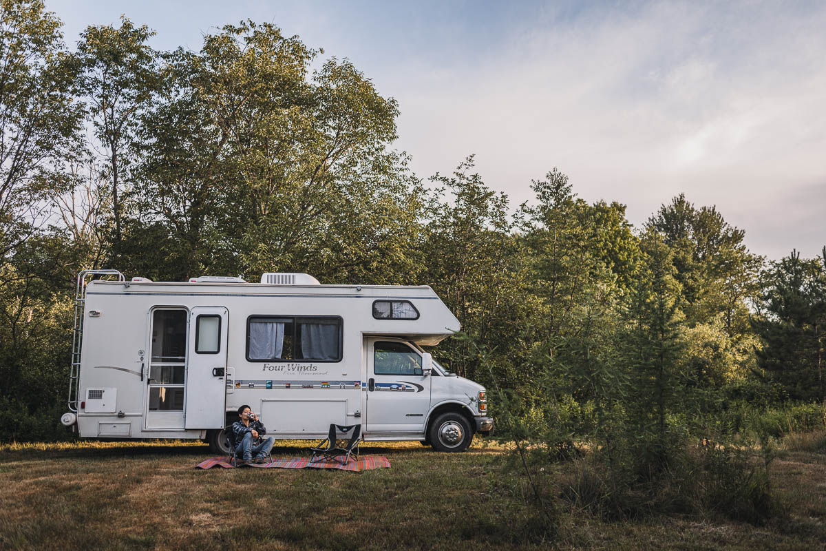 Plenty of flat spaces to park campers