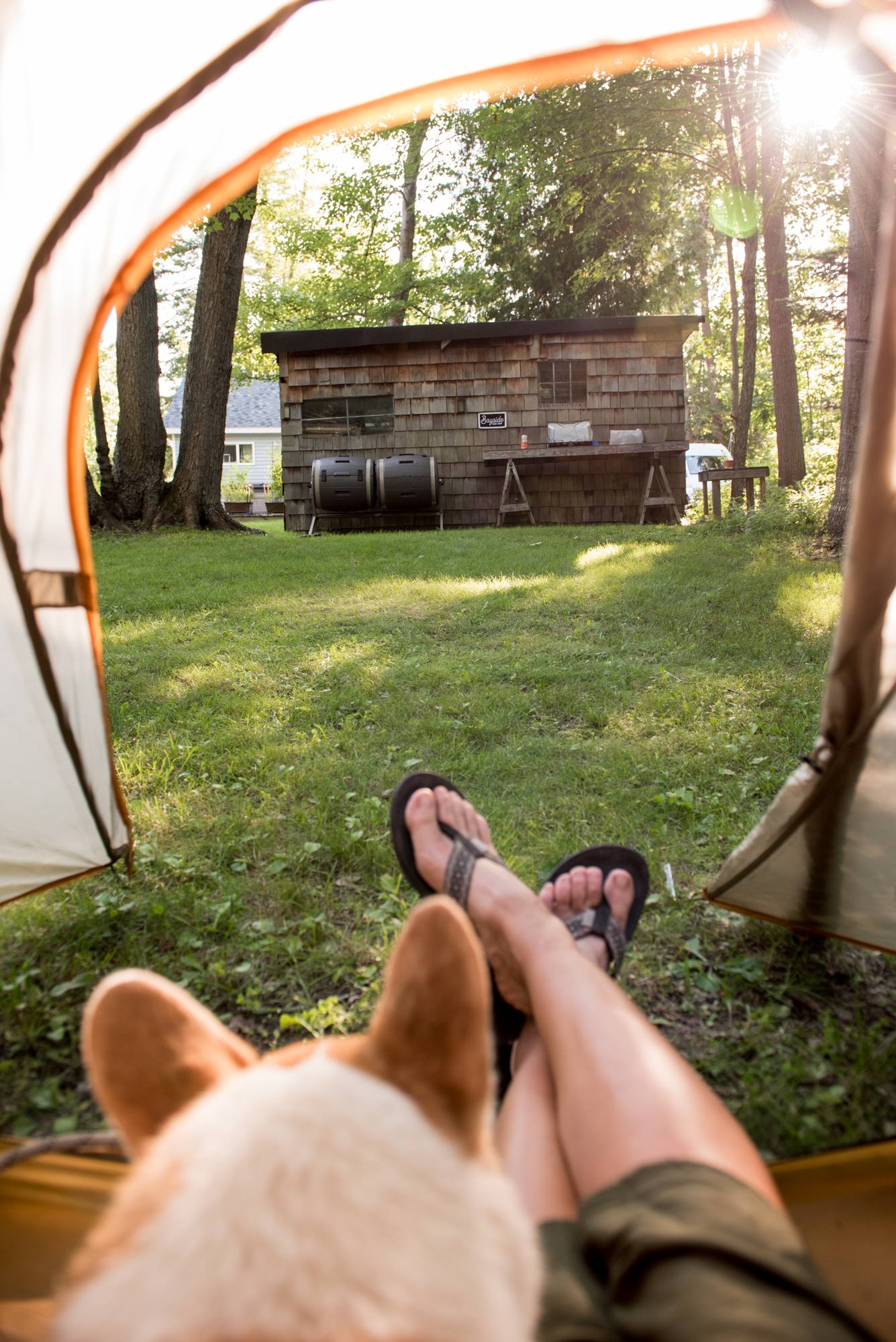 View from the tent clearing