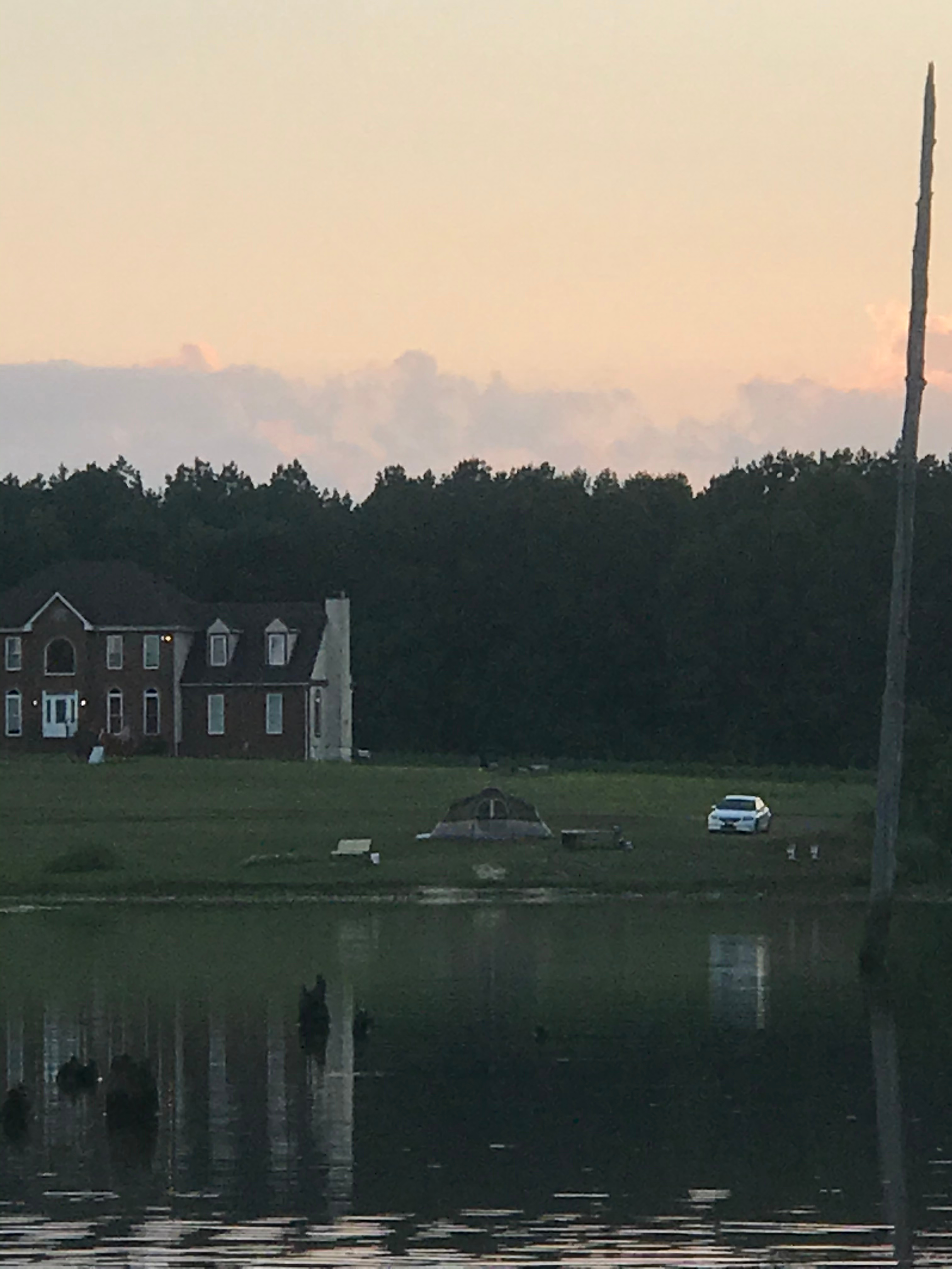 The house behind our camp site. 