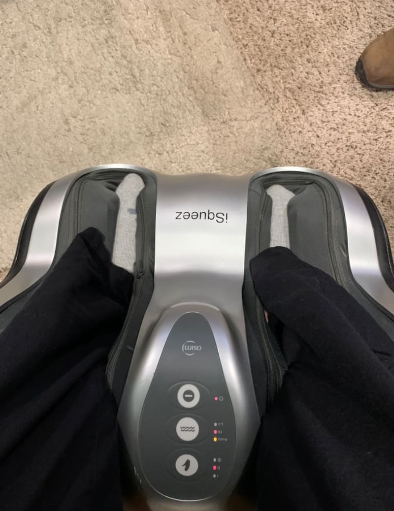 Maybe the best foot massage you've ever had. Keep your socks on and feel the tension melt away. May be the best foot massage you've ever had. Keep your socks on and feel the tension melt away.