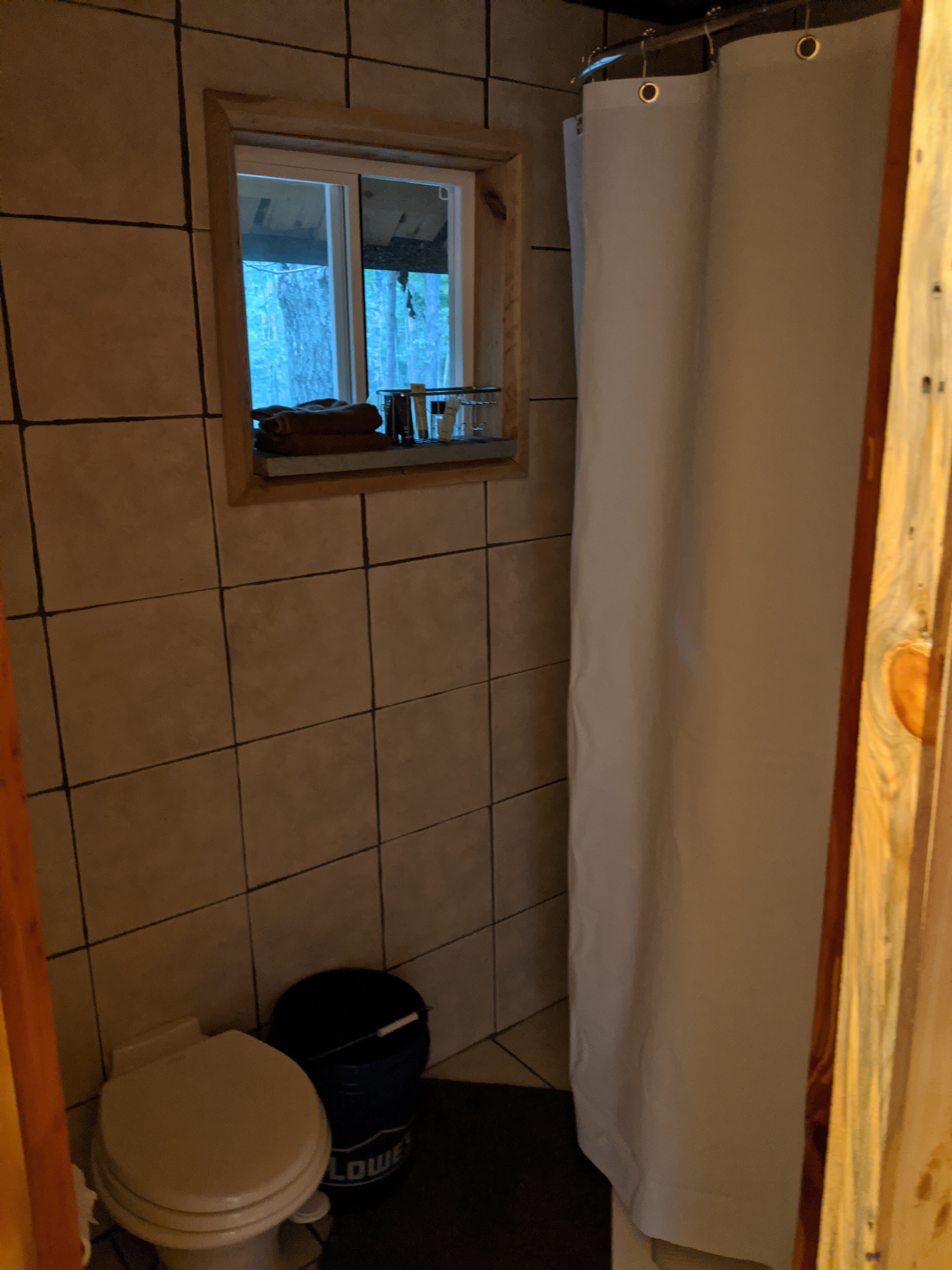 Shower in the tiny house