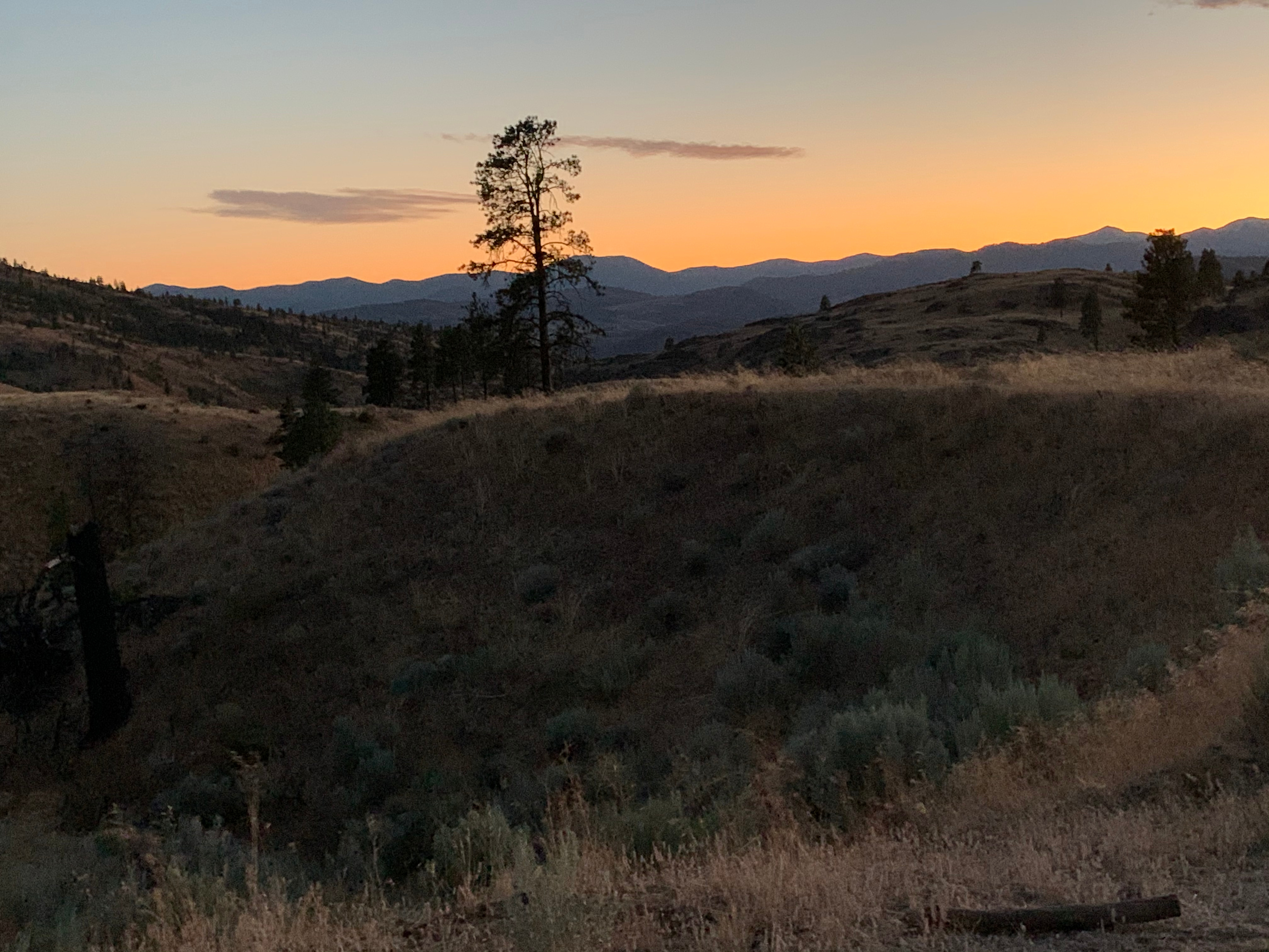 Sunset from our campsite 