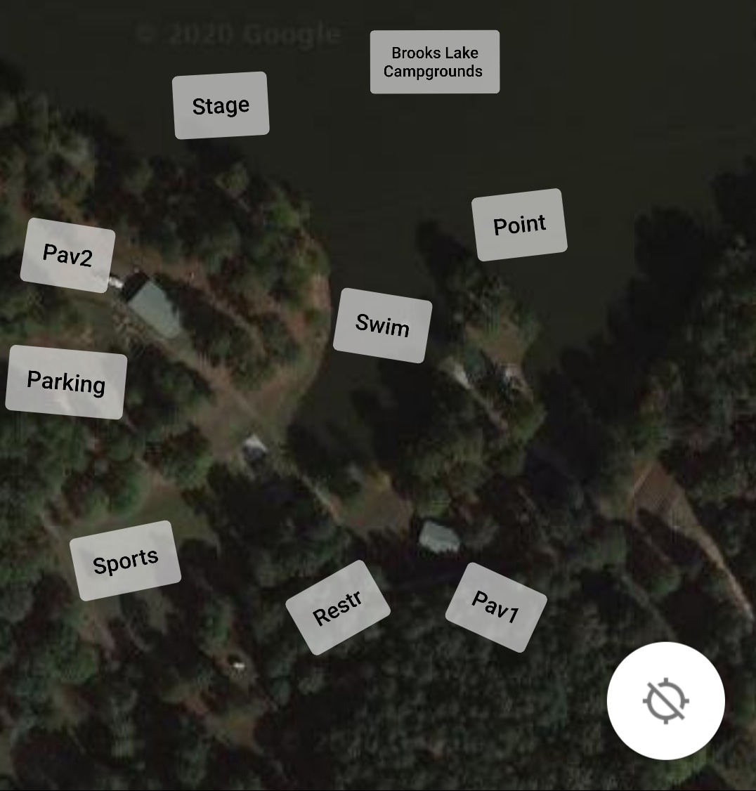 Brooks Lake Campgrounds layout