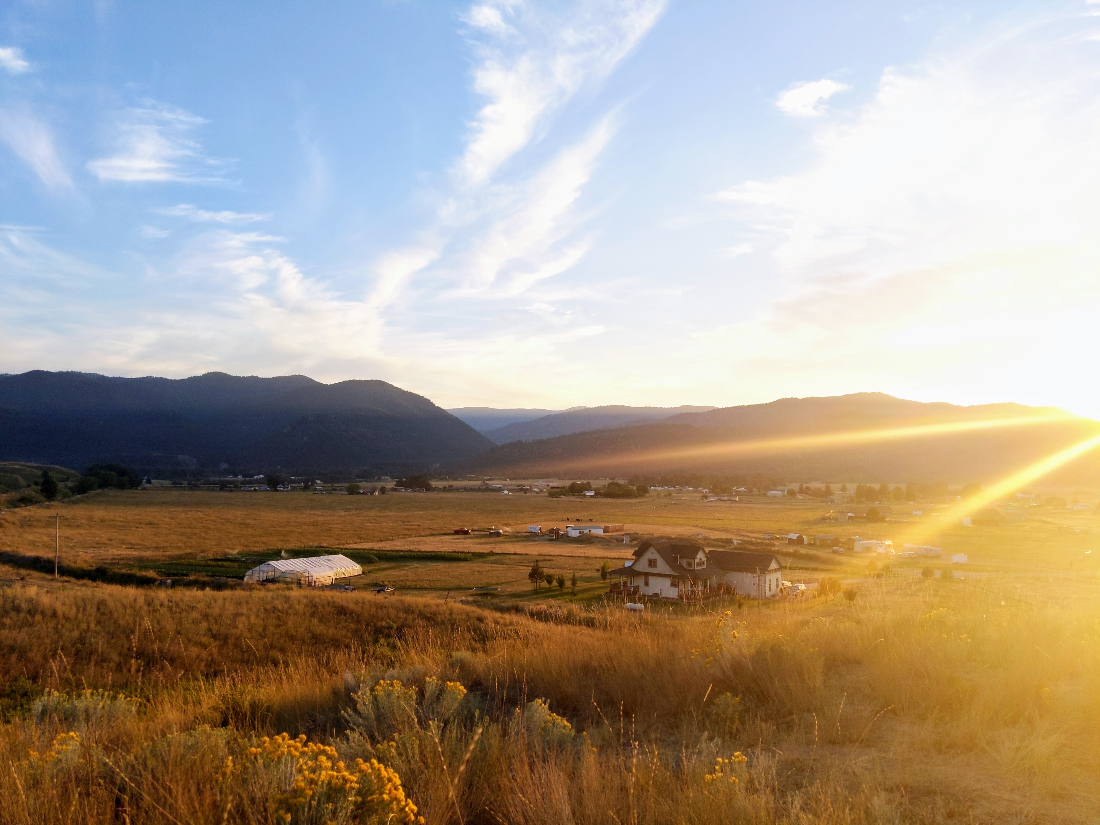 a view over the valley