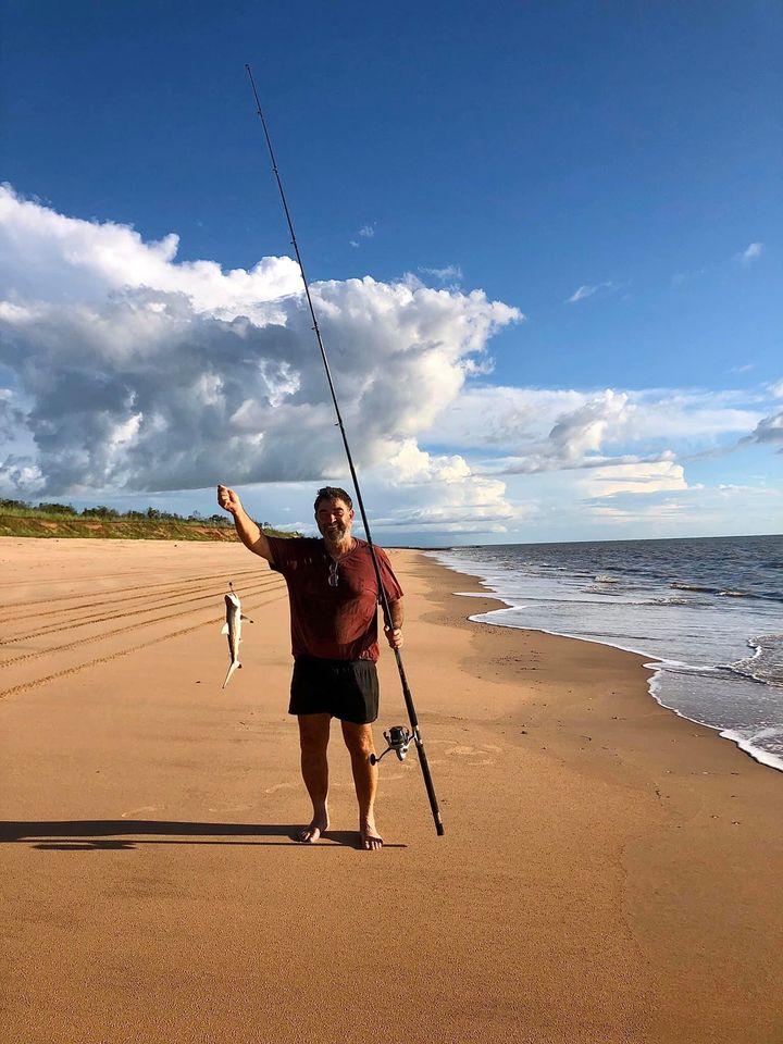 Salmon from the beach