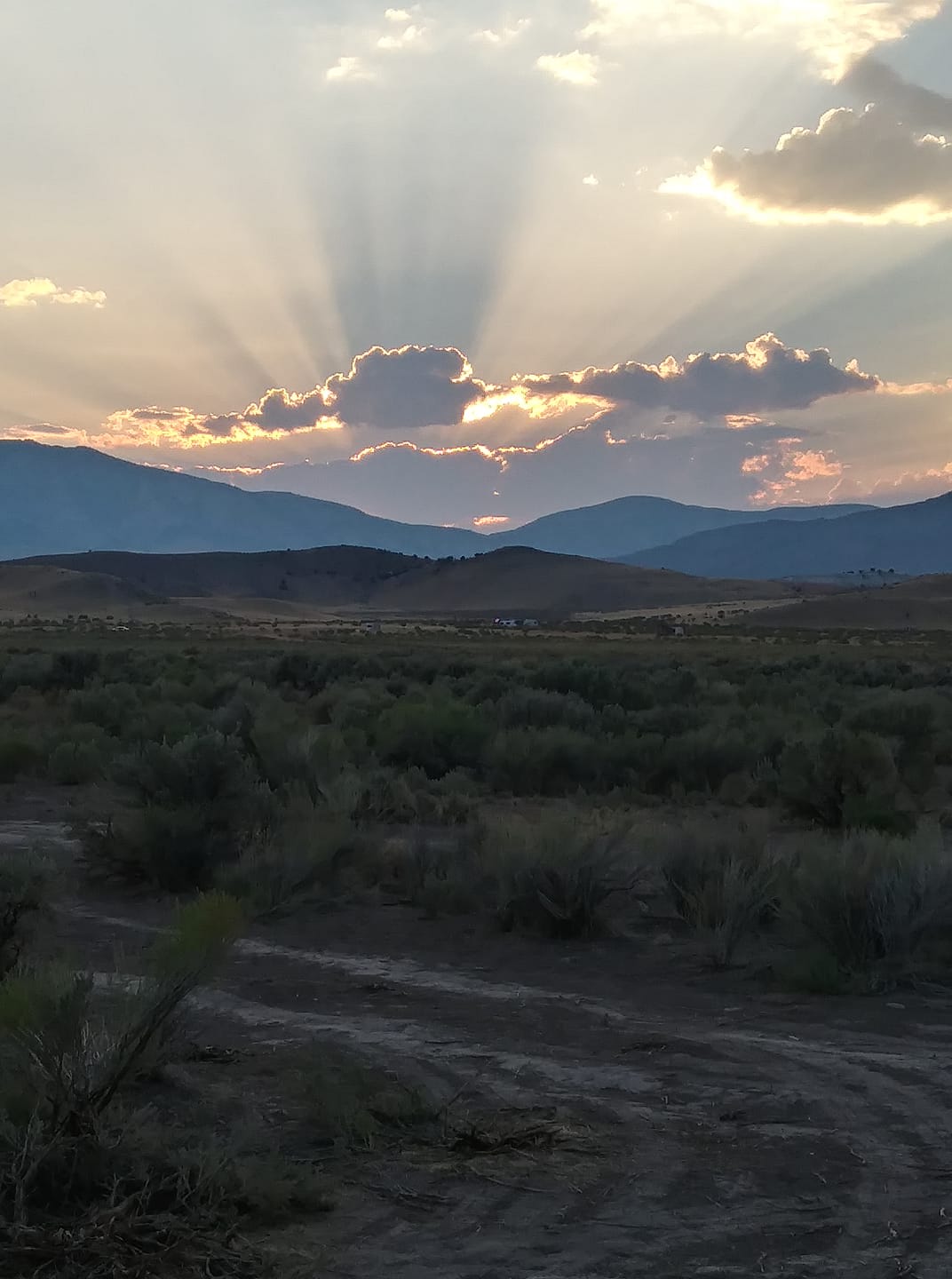 Sunset view from property Aug 26