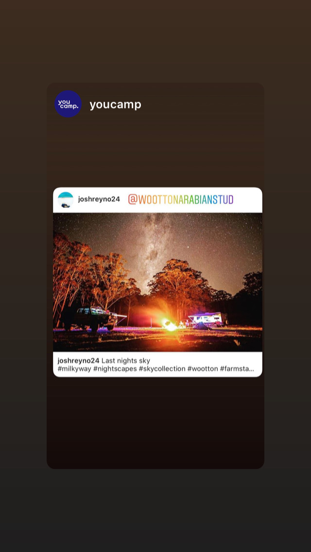 The milky way as taken by one of our campers at Dam View in August 2020.