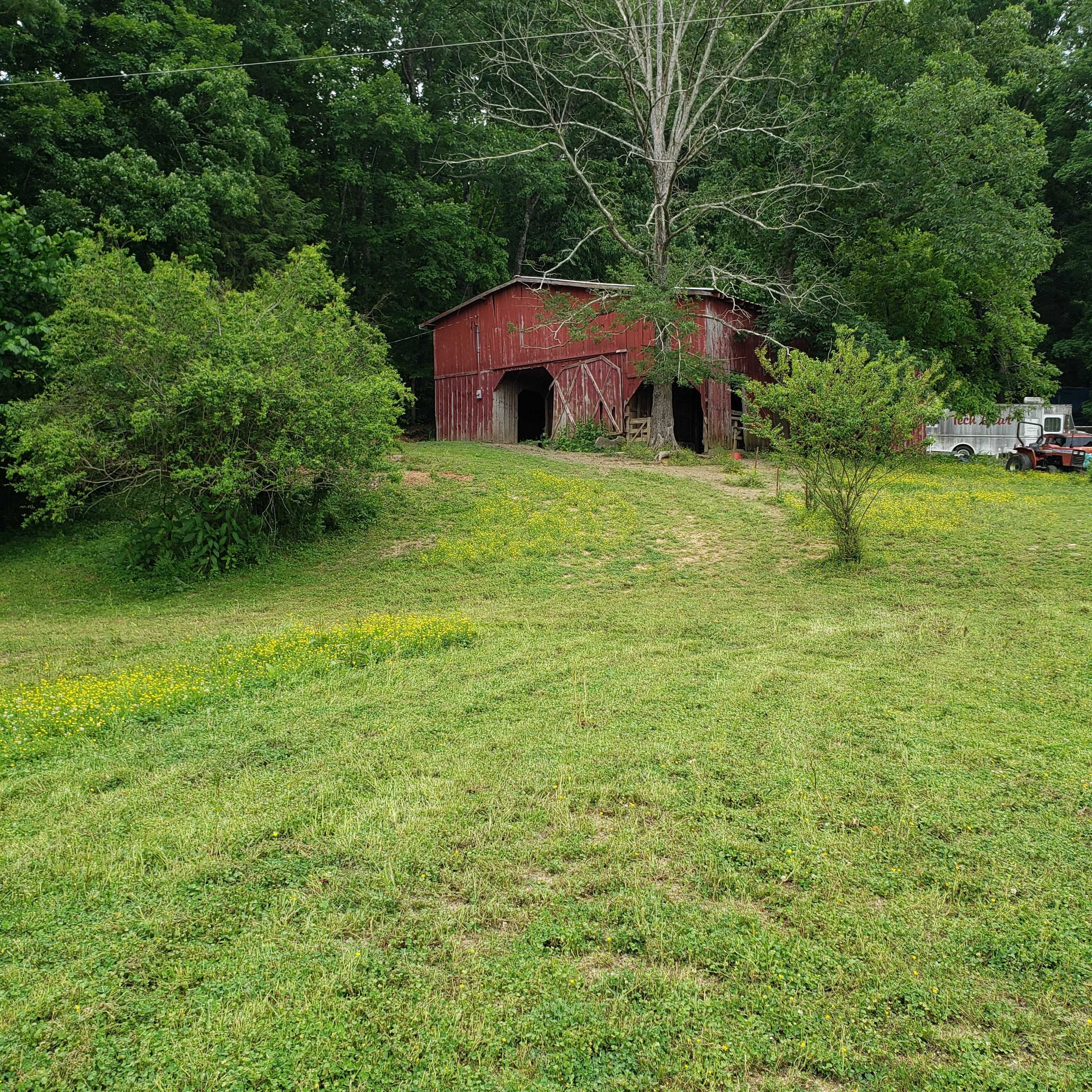 Barn and pasture