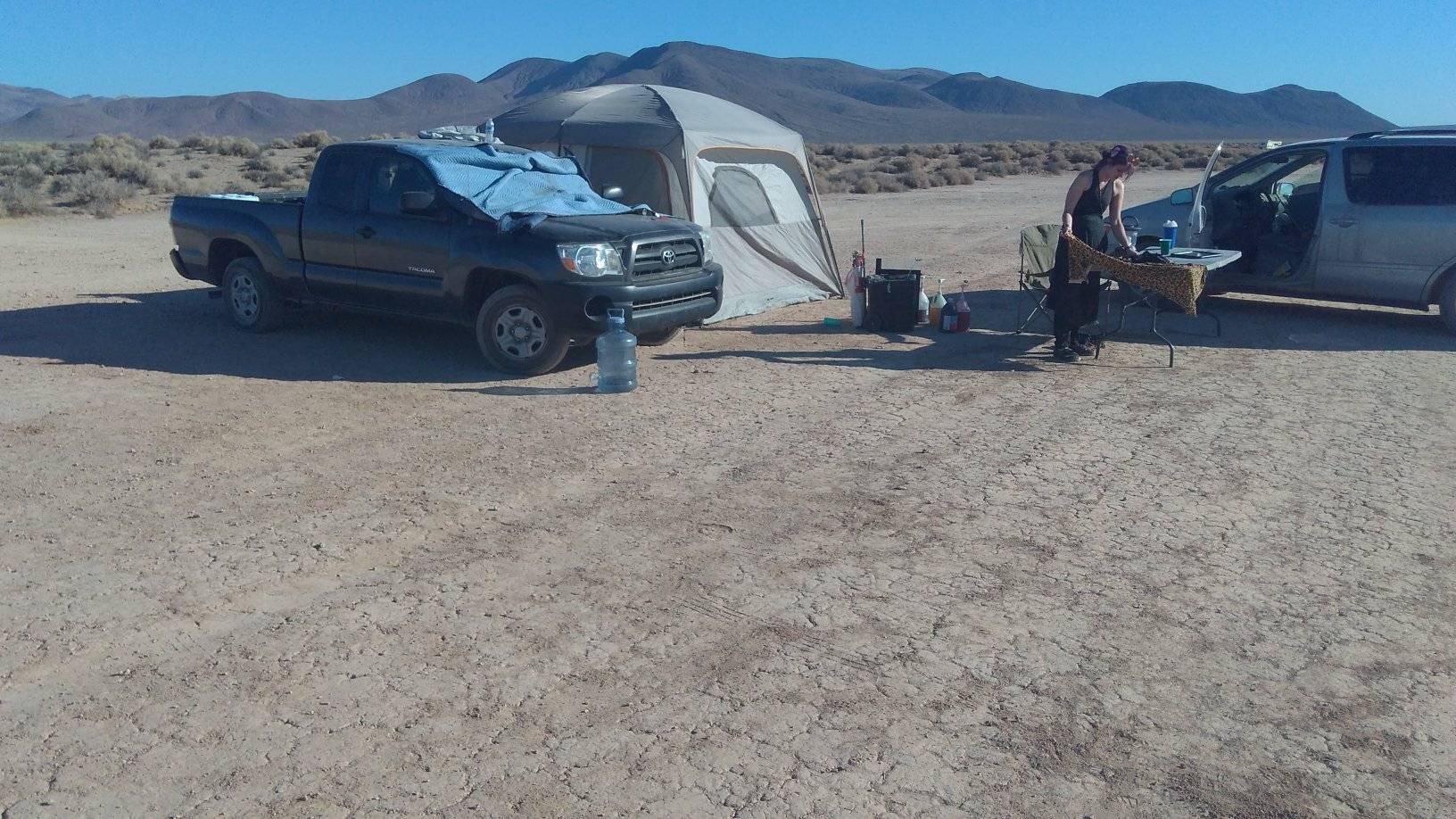 Campers at Two Playas.