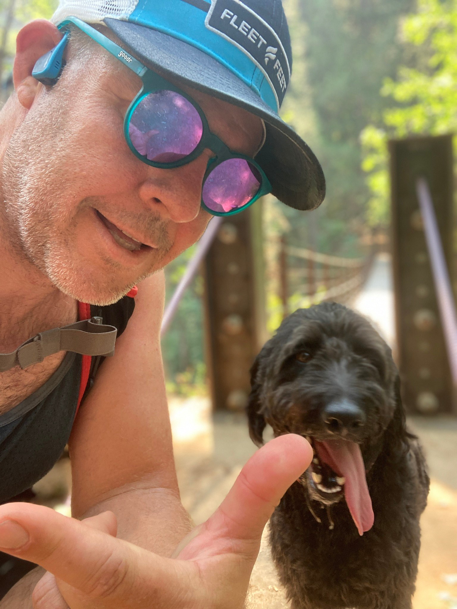 Went on a run at one of the local trails. 