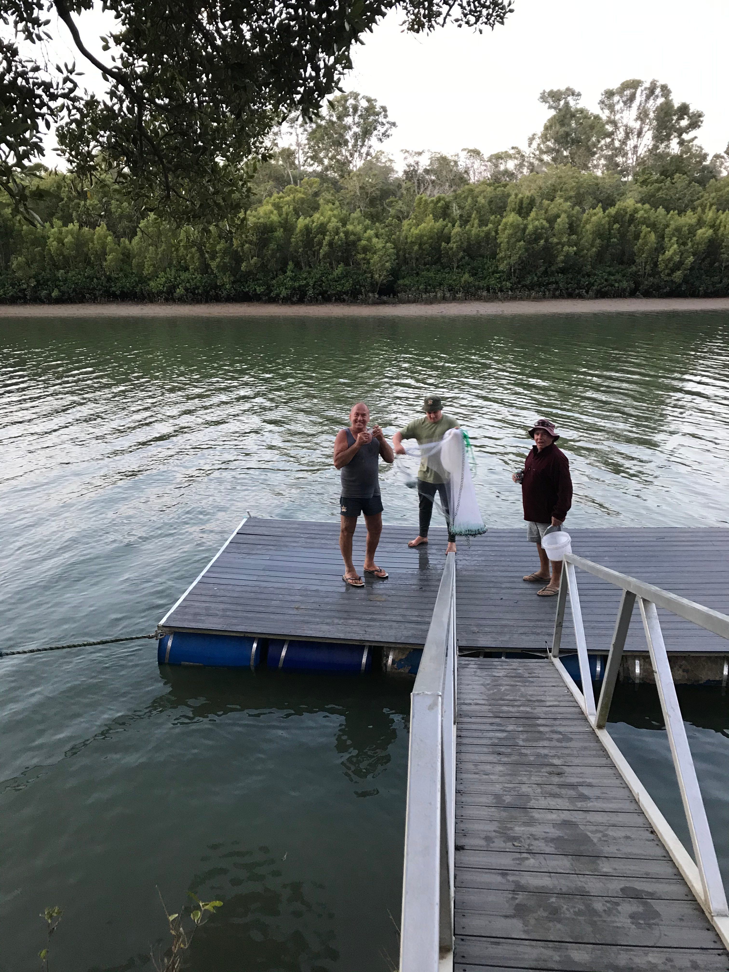 Pontoon for fishing or launching your kayak or relaxing 